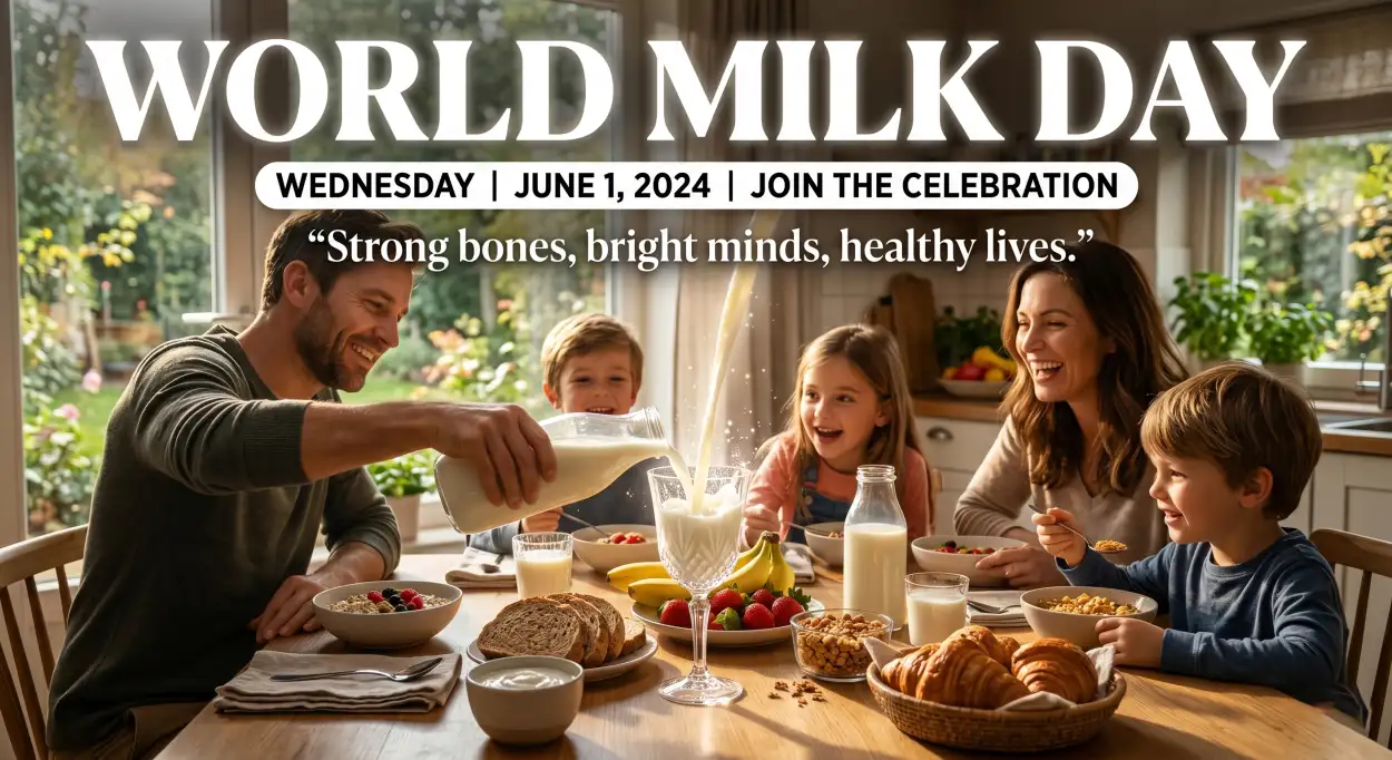 Free Download World Milk Day 2026 Milk Nutrition Education Content - High Quality World Milk Day 2026 Image