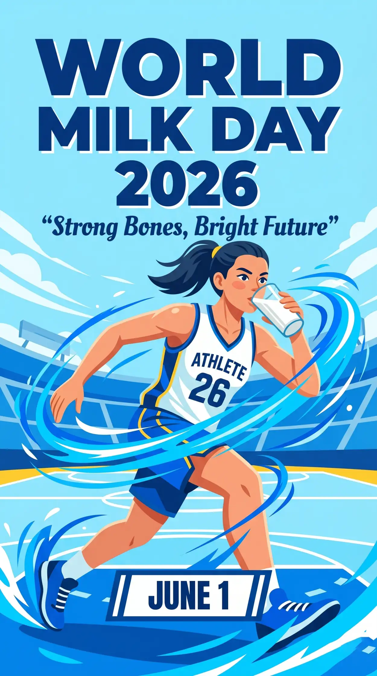 Free Download World Milk Day 2026 Nutrition Awareness Posters - High Quality World Milk Day 2026 Image