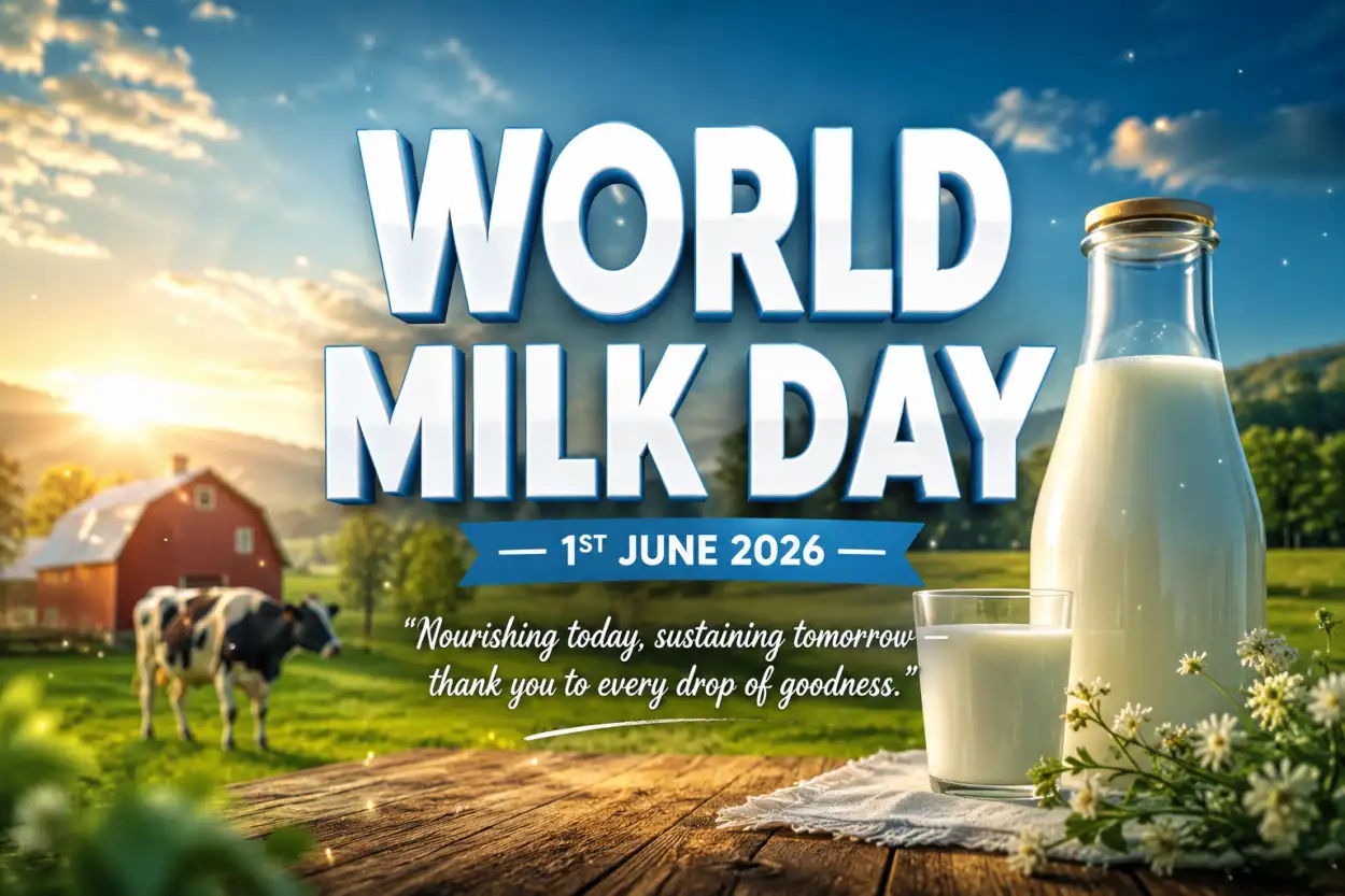 Free Download World Milk Day 2026 Professional Event Banner Templates - High Quality World Milk Day 2026 Image