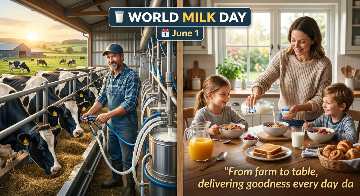 Free Download World Milk Day Dairy Industry Poster - High Quality World Milk Day Poster Image