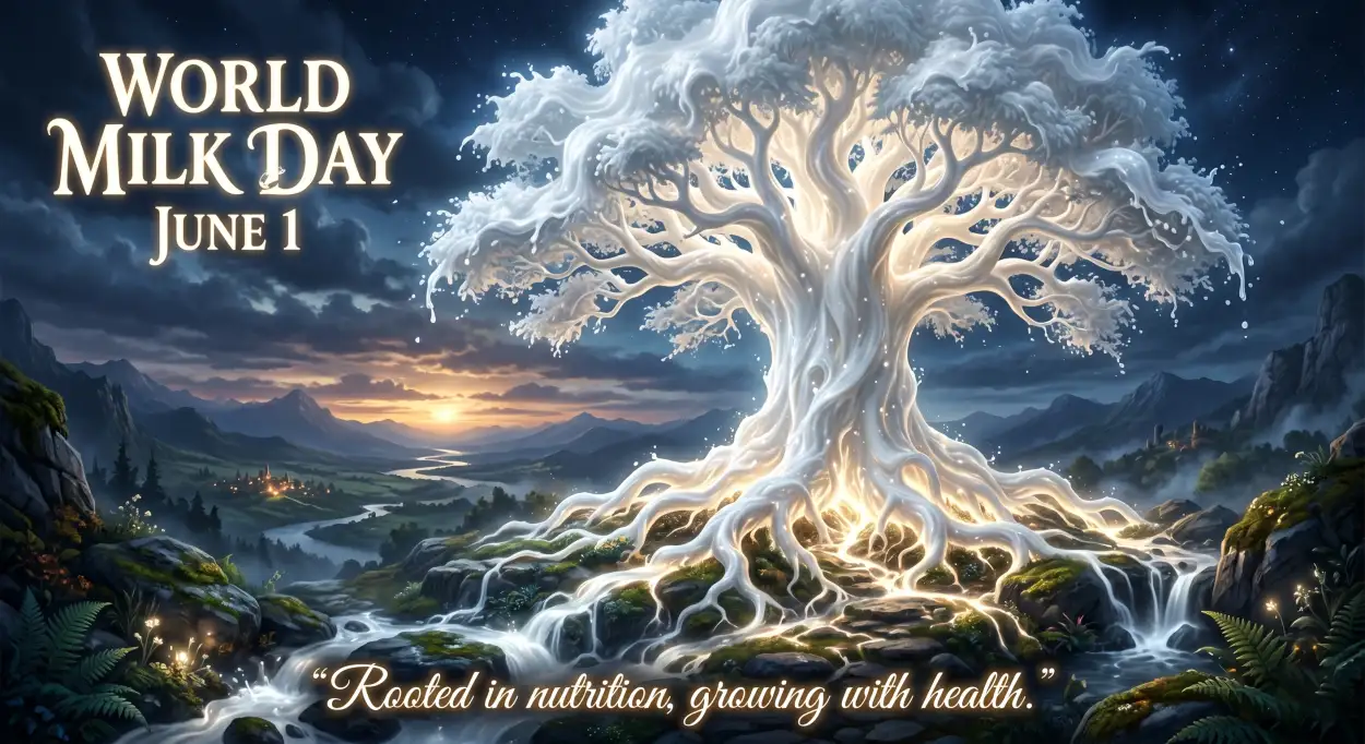 Free Download World Milk Day Greeting Poster - High Quality World Milk Day Poster Image