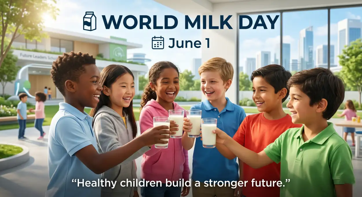 Free Download World Milk Day School Poster - High Quality World Milk Day Poster Image