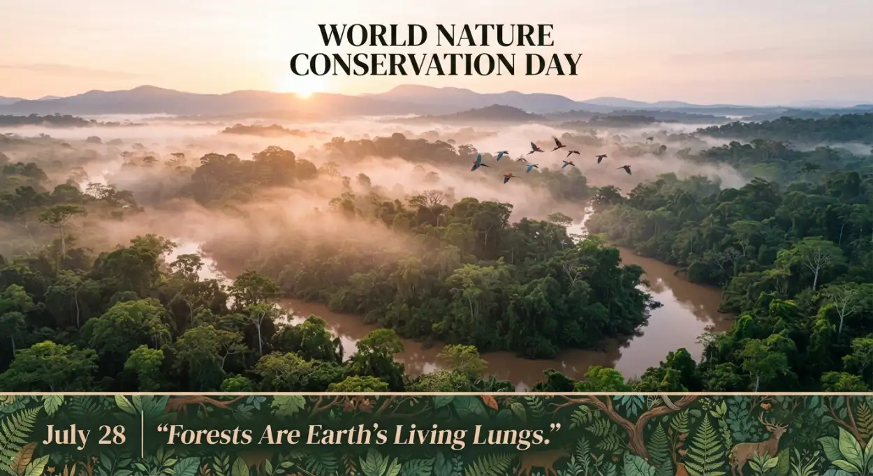 Free Download World Nature Conservation Day Facebook Cover - High Quality World Nature Conservation Day 2026 Image