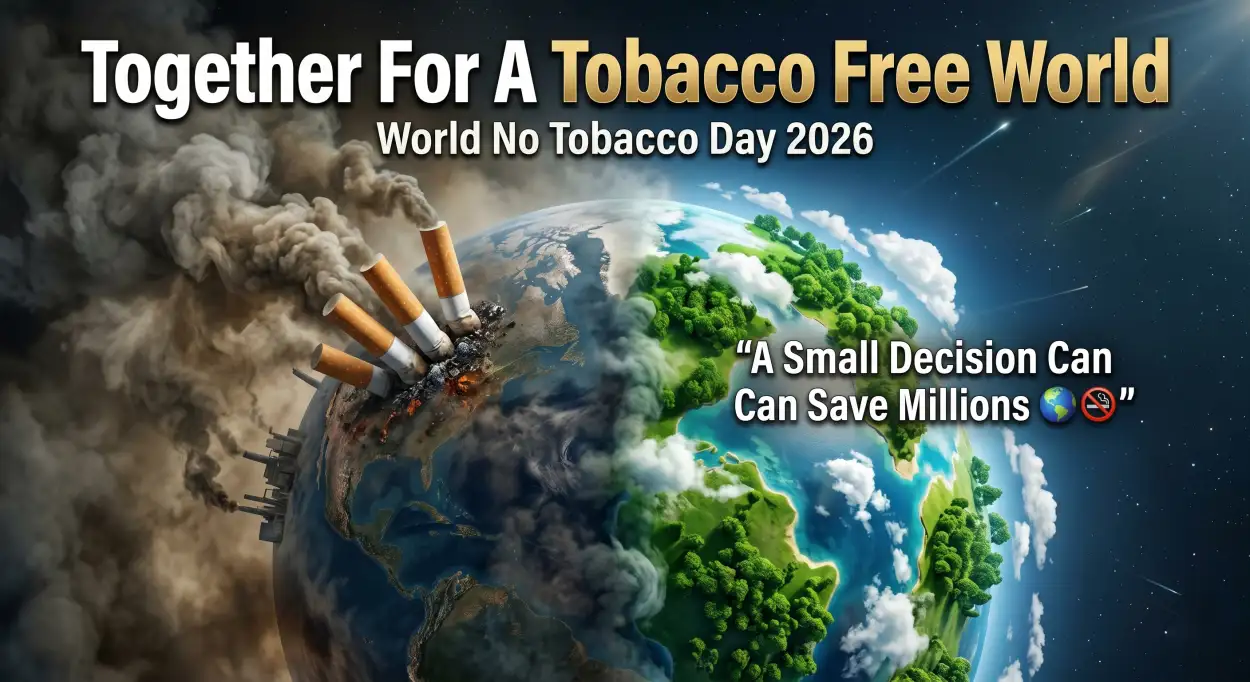 Free Download World No Tobacco Day 2026 Cigarette Free Campaign - High Quality World No Tobacco Day 2026 Image