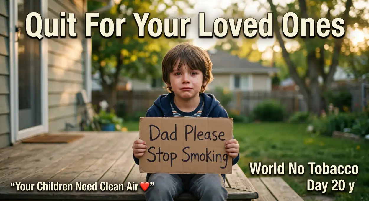 Free Download World No Tobacco Day 2026 Creative Facebook Awareness Banner - High Quality World No Tobacco Day 2026 Image