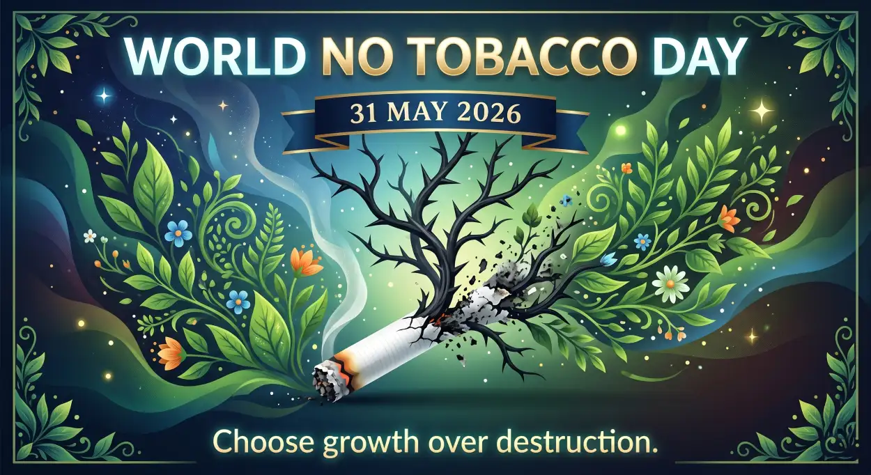 Free Download World No Tobacco Day 2026 Creative Flyer - High Quality World No Tobacco Day 2026 Image