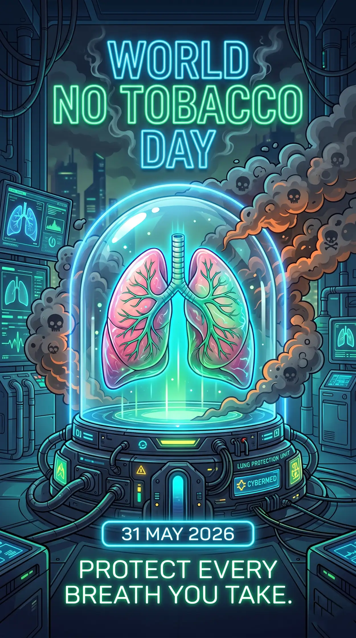 Free Download World No Tobacco Day 2026 Facebook Post - High Quality World No Tobacco Day 2026 Image