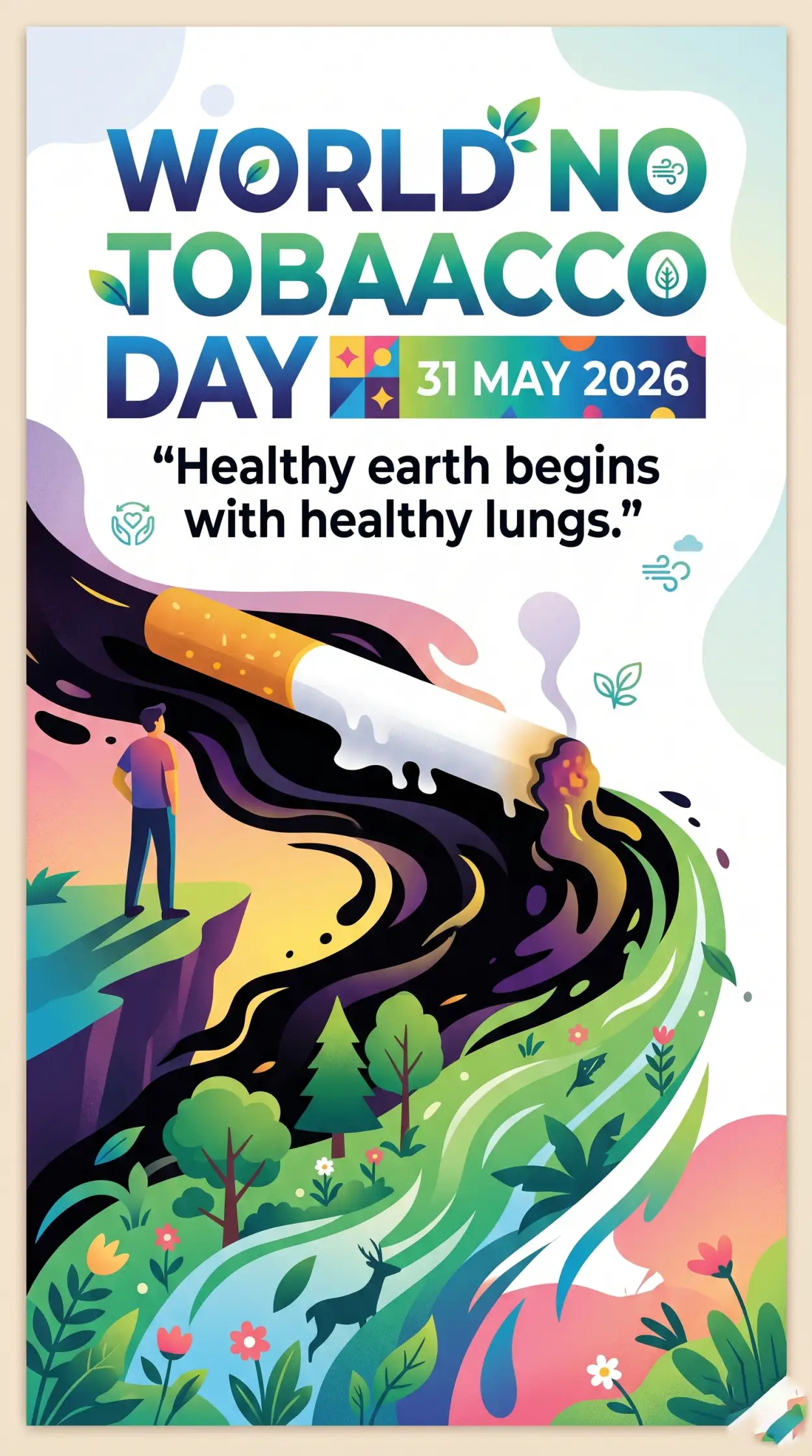 Free Download World No Tobacco Day 2026 Health Awareness Images - High Quality World No Tobacco Day 2026 Image