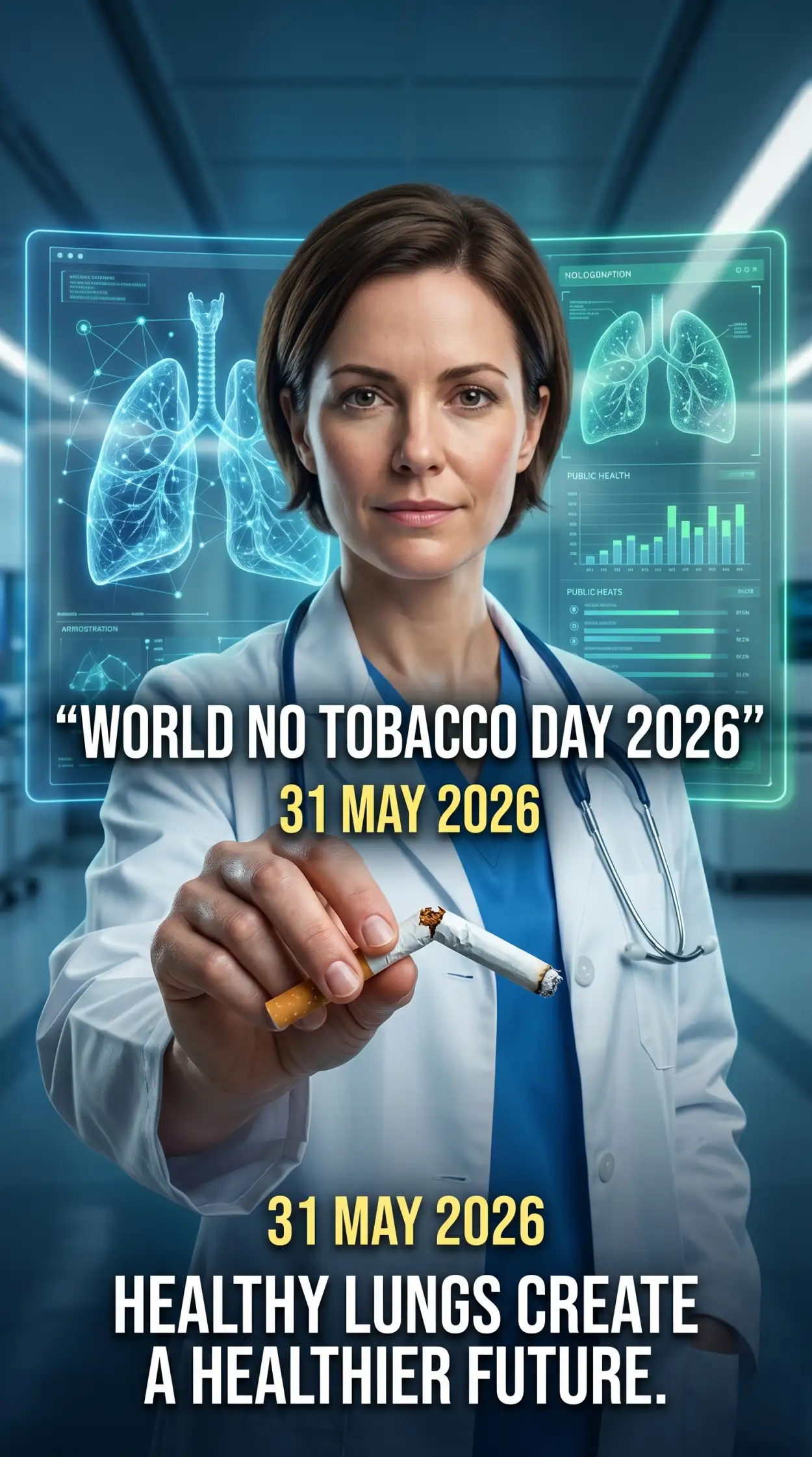 Free Download World No Tobacco Day 2026 Instagram Story Template - High Quality World No Tobacco Day 2026 Image