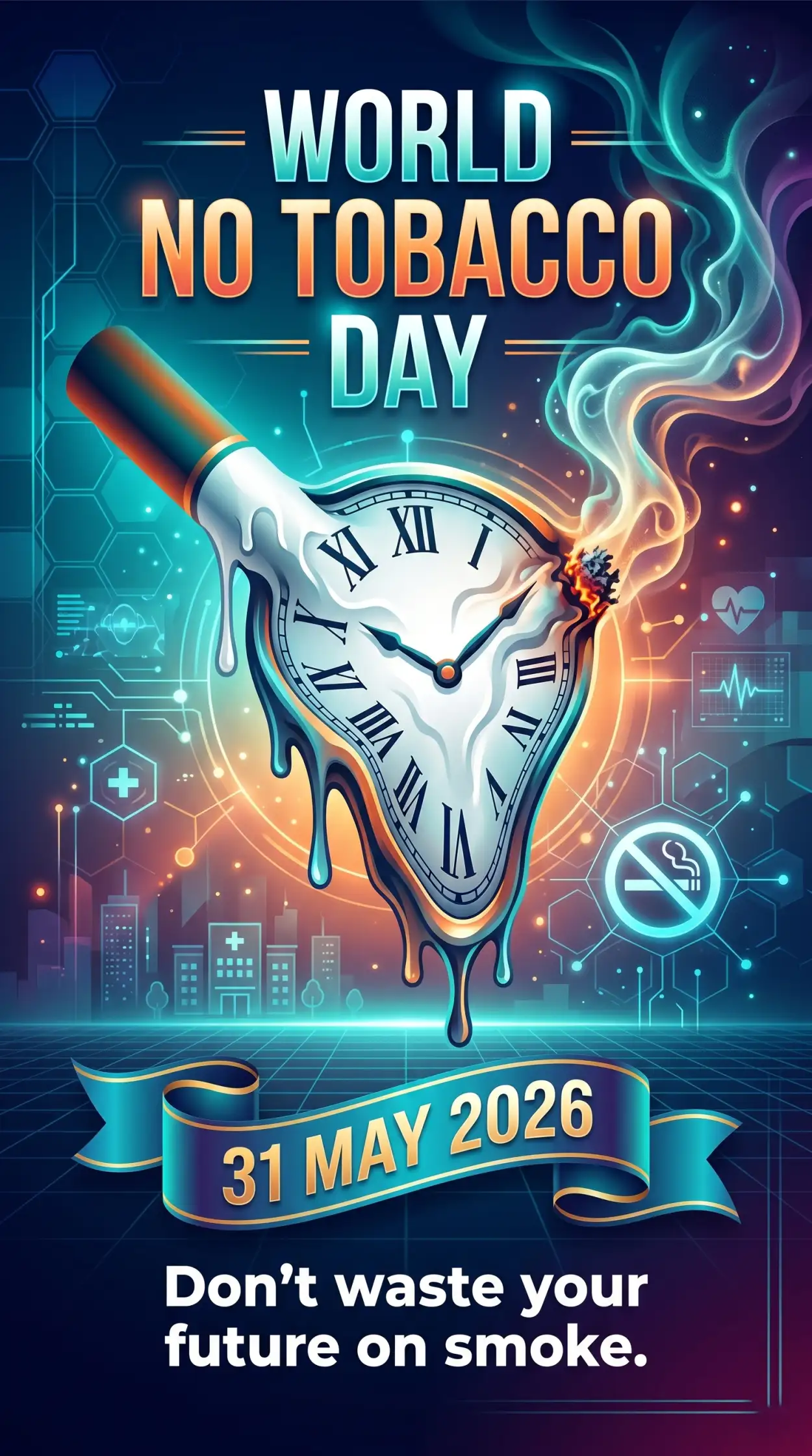 Free Download World No Tobacco Day 2026 Modern Instagram Carousel - High Quality World No Tobacco Day 2026 Image