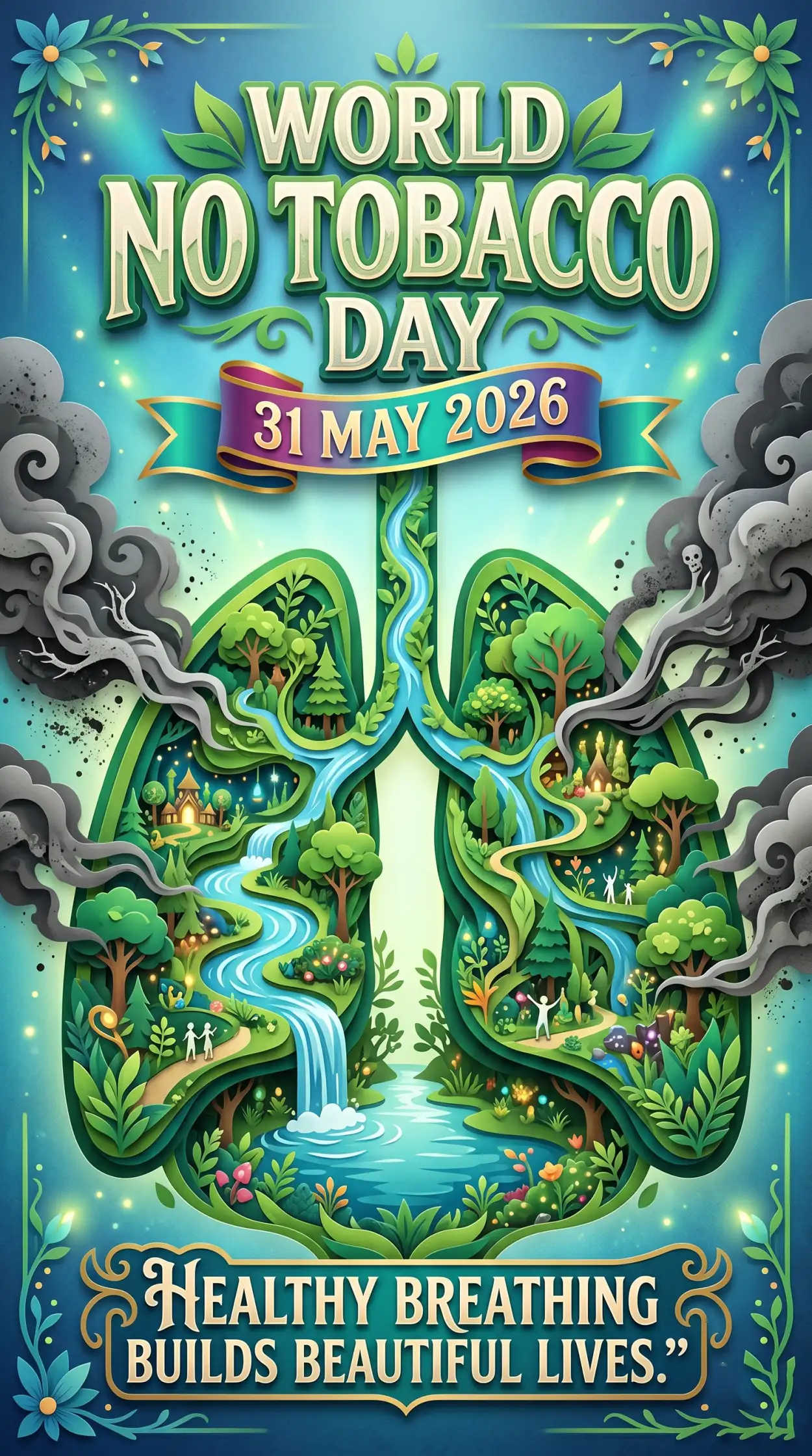 Free Download World No Tobacco Day 2026 Pinterest Pin Design - High Quality World No Tobacco Day 2026 Image