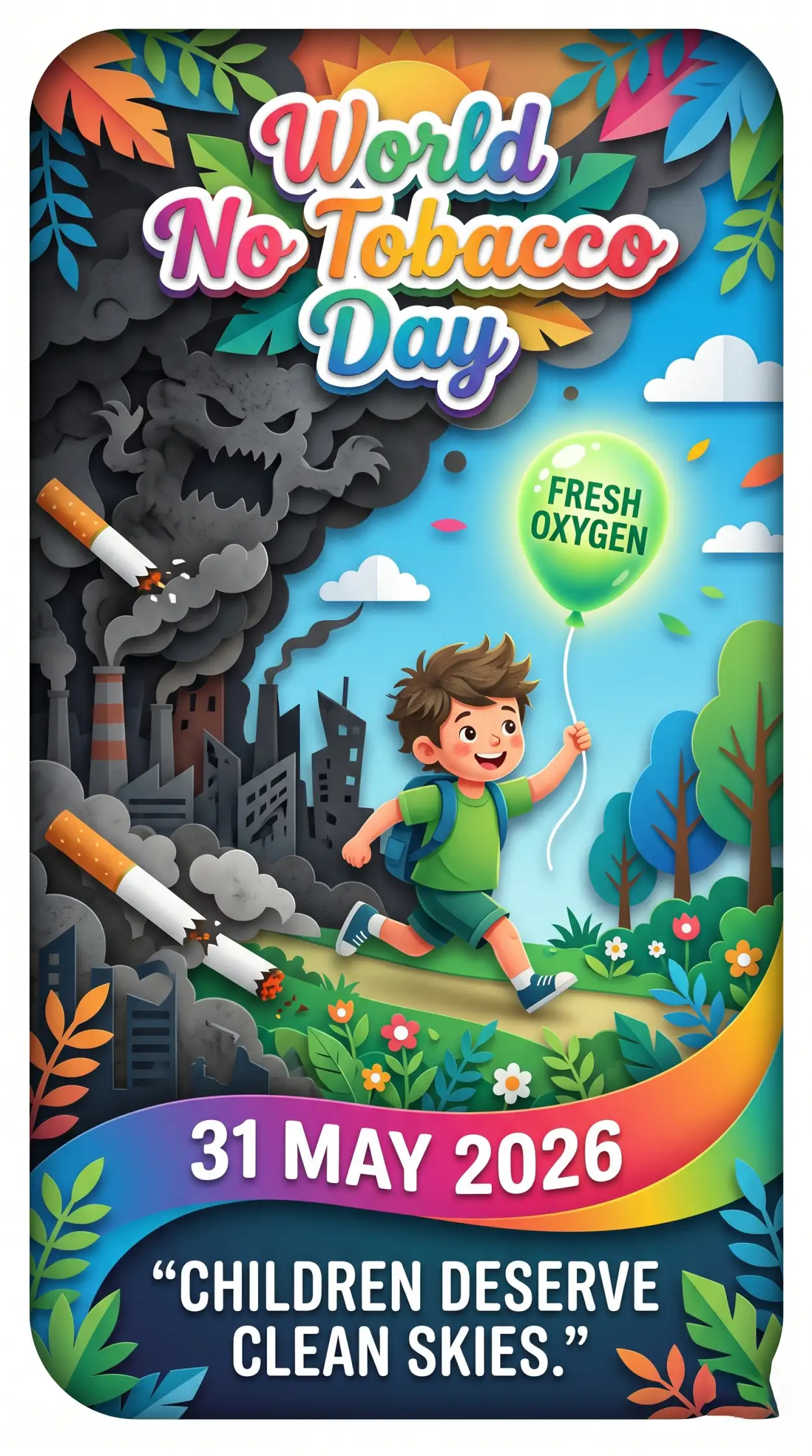 Free Download World No Tobacco Day 2026 Png Images - High Quality World No Tobacco Day 2026 Transparent PNG