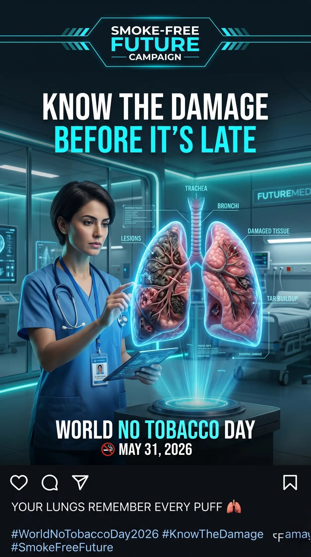 Free Download World No Tobacco Day 2026 Poster - High Quality World No Tobacco Day 2026 Image