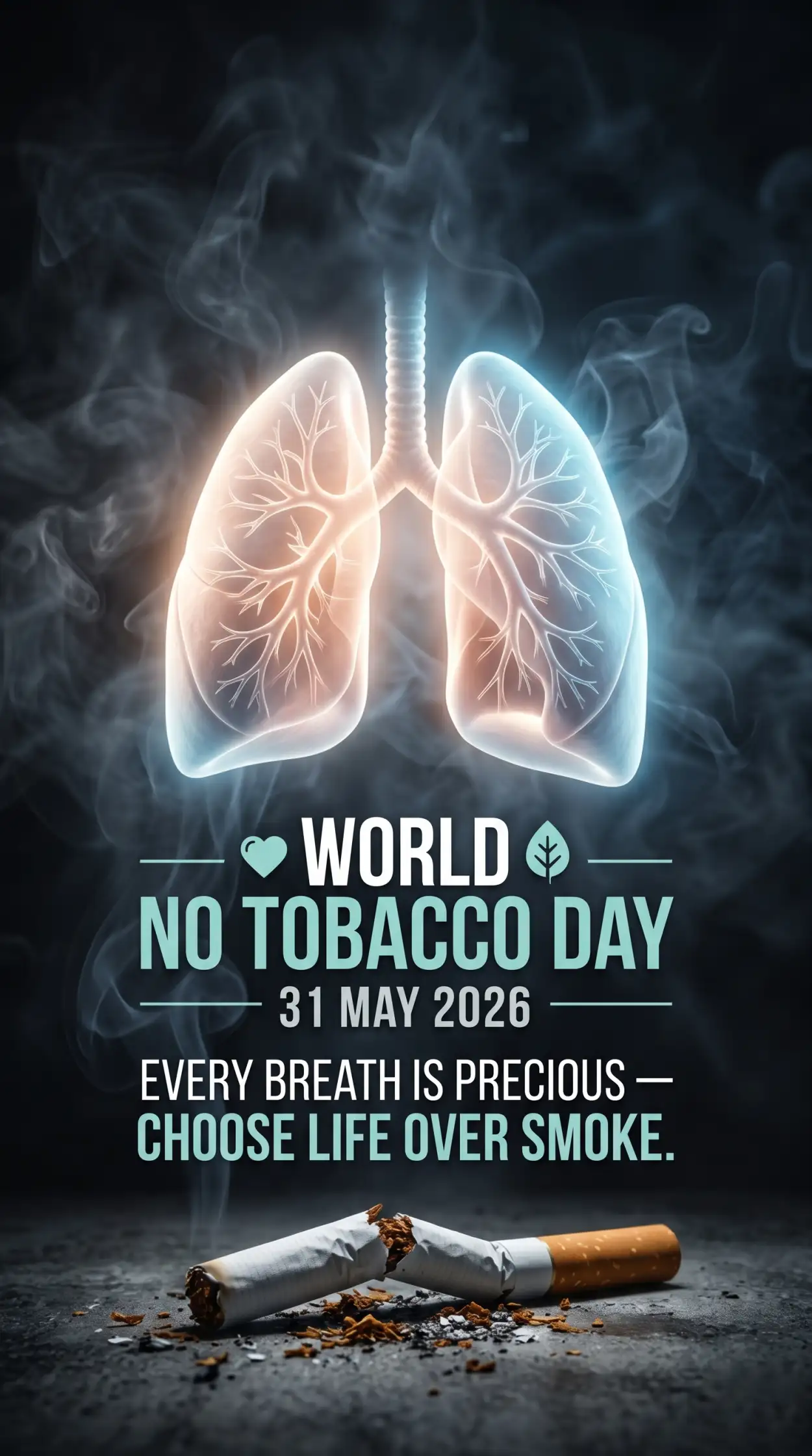 Free Download World No Tobacco Day 2026 Professional Social Media Poster - High Quality World No Tobacco Day 2026 Image