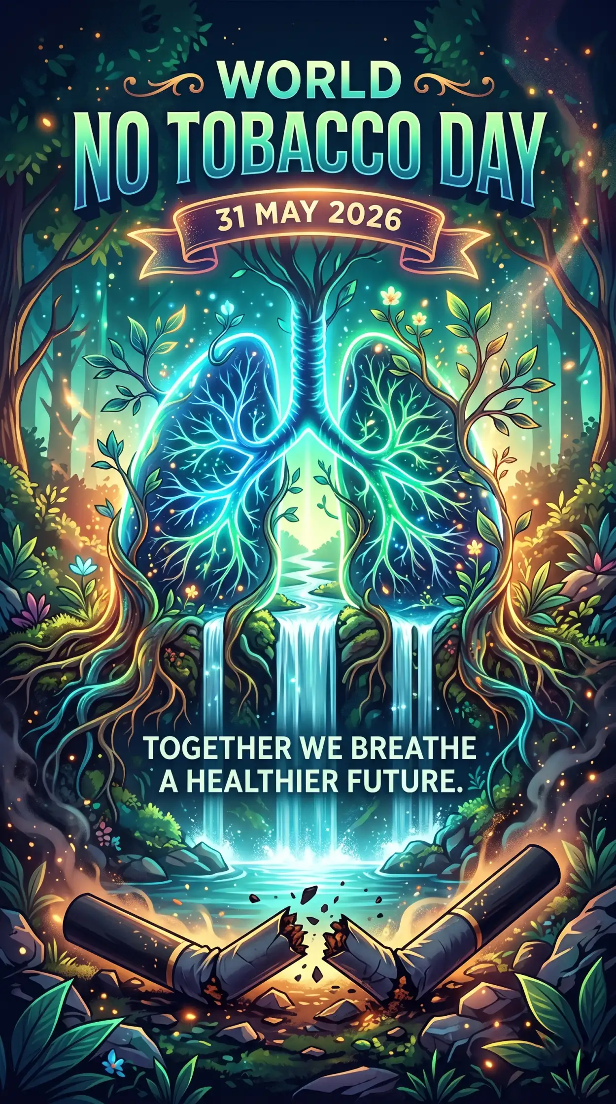 Free Download World No Tobacco Day 2026 Public Health Awareness Poster - High Quality World No Tobacco Day 2026 Image