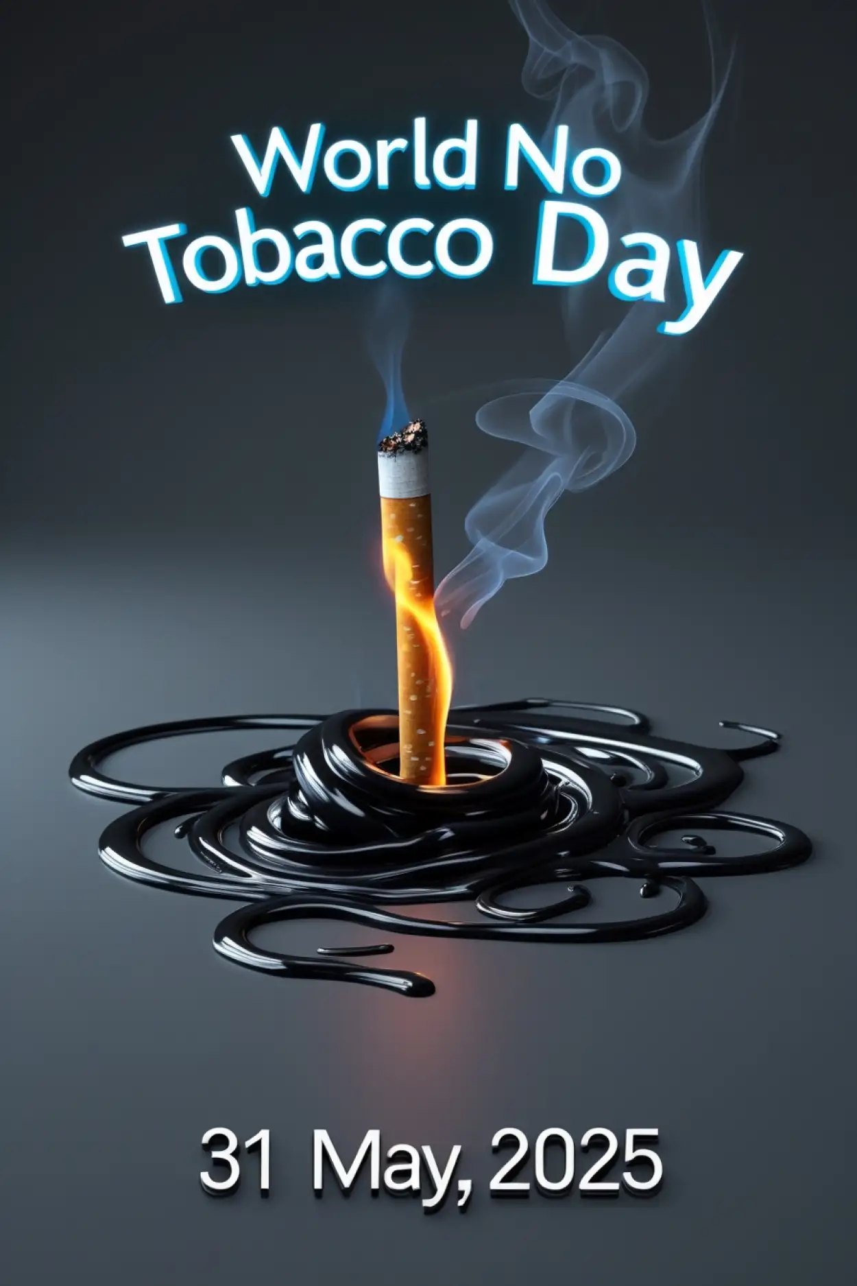 Free Download World No Tobacco Day Cartoon Poster - High Quality World No Tobacco Day Background