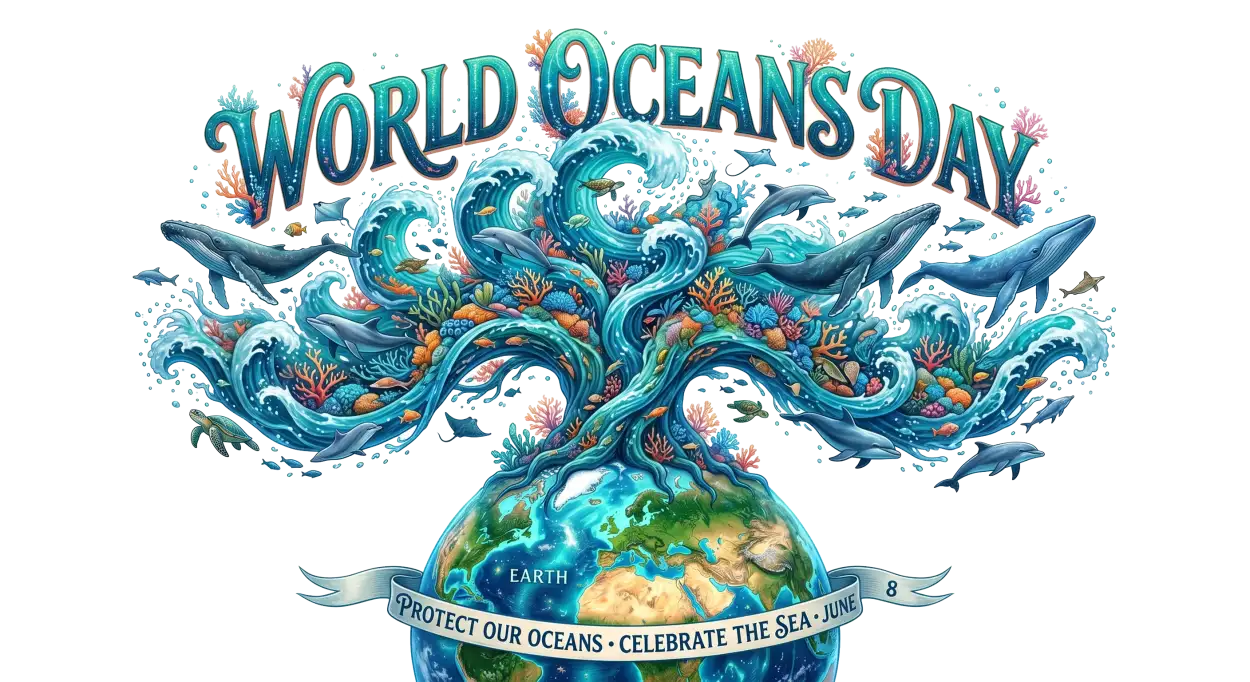 Free Download World Oceans Day Celebration Post Png Free Download - High Quality World Oceans Day Png Transparent PNG