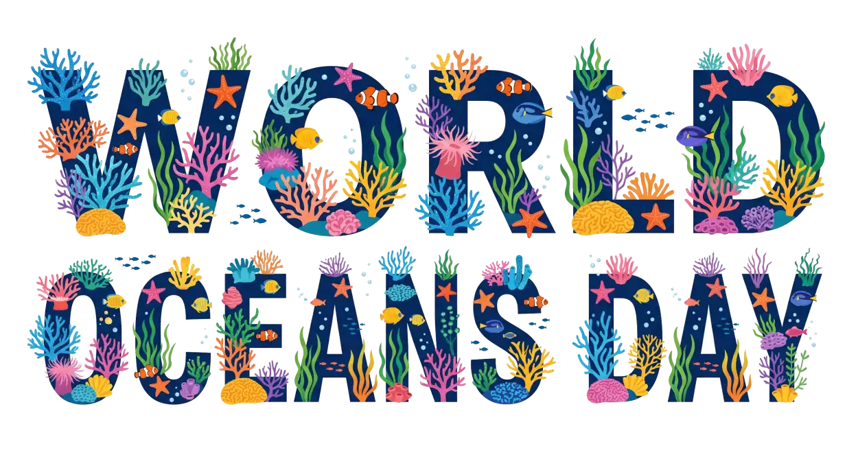 Free Download World Oceans Day Digital Greeting Png Image - High Quality World Oceans Day Png Transparent PNG