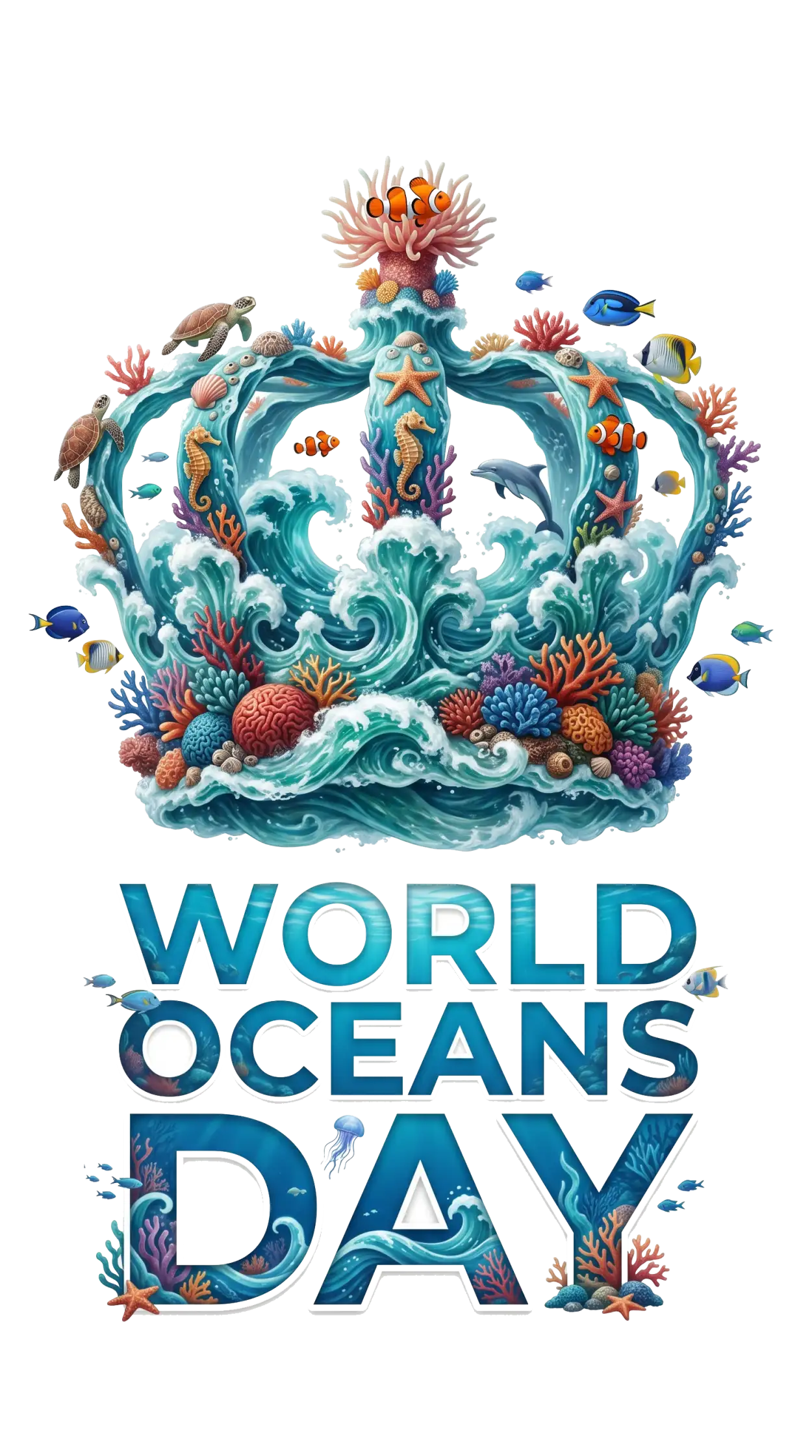 Free Download World Oceans Day Instagram Story Png Template - High Quality World Oceans Day Png Transparent PNG