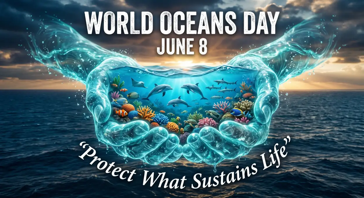 Free Download World Oceans Day Ocean Protection Social Media Post - High Quality World Oceans Day Social Media Post Image