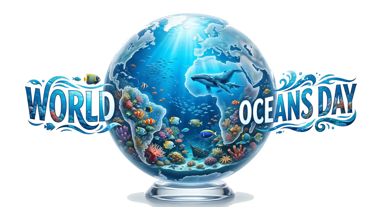 Free Download World Oceans Day Png With Ocean Globe - High Quality World Oceans Day Png Transparent PNG