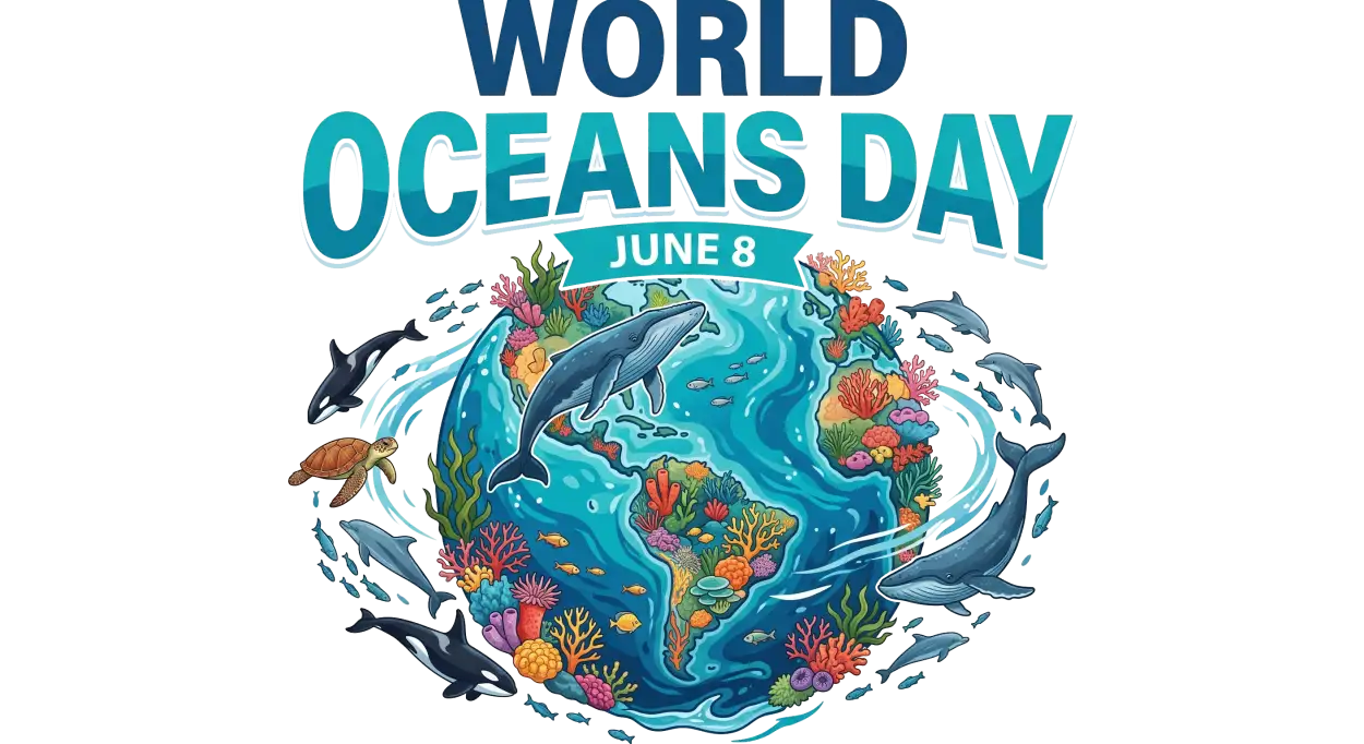 Free Download World Oceans Day Png With Shark Illustration - High Quality World Oceans Day Png Transparent PNG