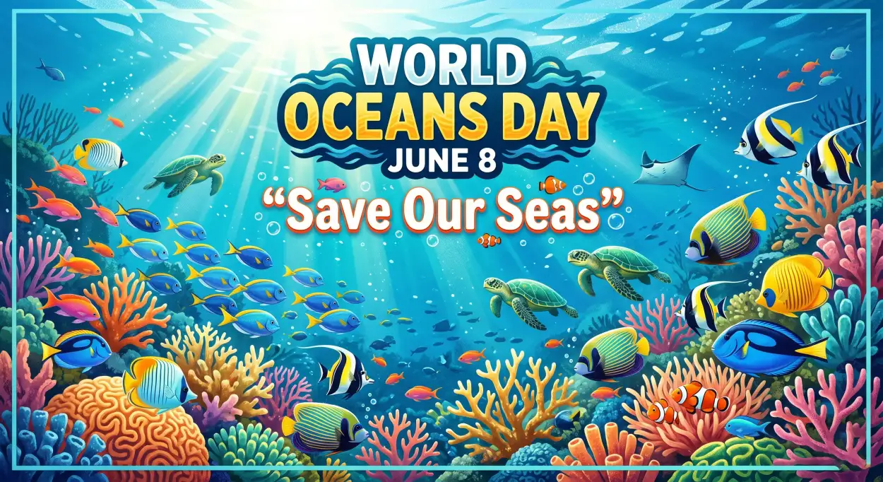 Free Download World Oceans Day Save The Ocean Social Media Post - High Quality World Oceans Day Social Media Post Image