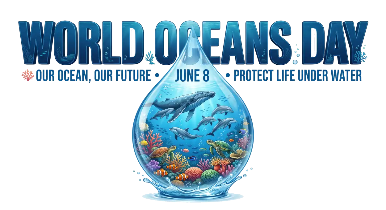 Free Download World Oceans Day Shareable Poster Png - High Quality World Oceans Day Png Transparent PNG