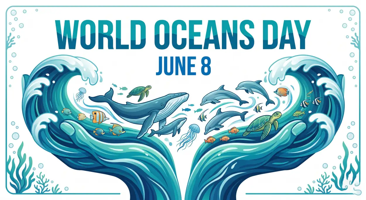 Free Download World Oceans Day Social Media Campaign Ideas - High Quality World Oceans Day Social Media Post Image
