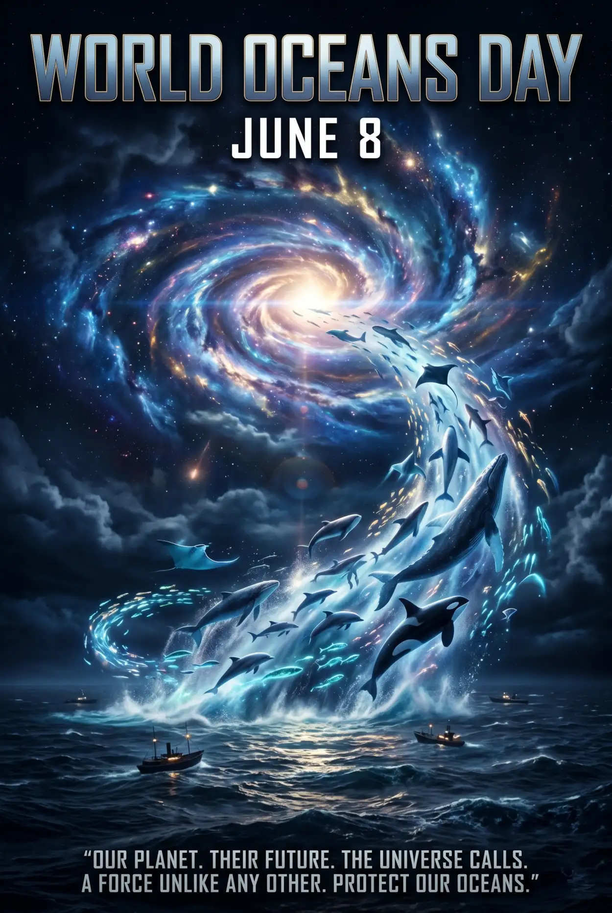 Free Download World Oceans Day Social Media Post Aesthetic Design - High Quality World Oceans Day Social Media Post Image