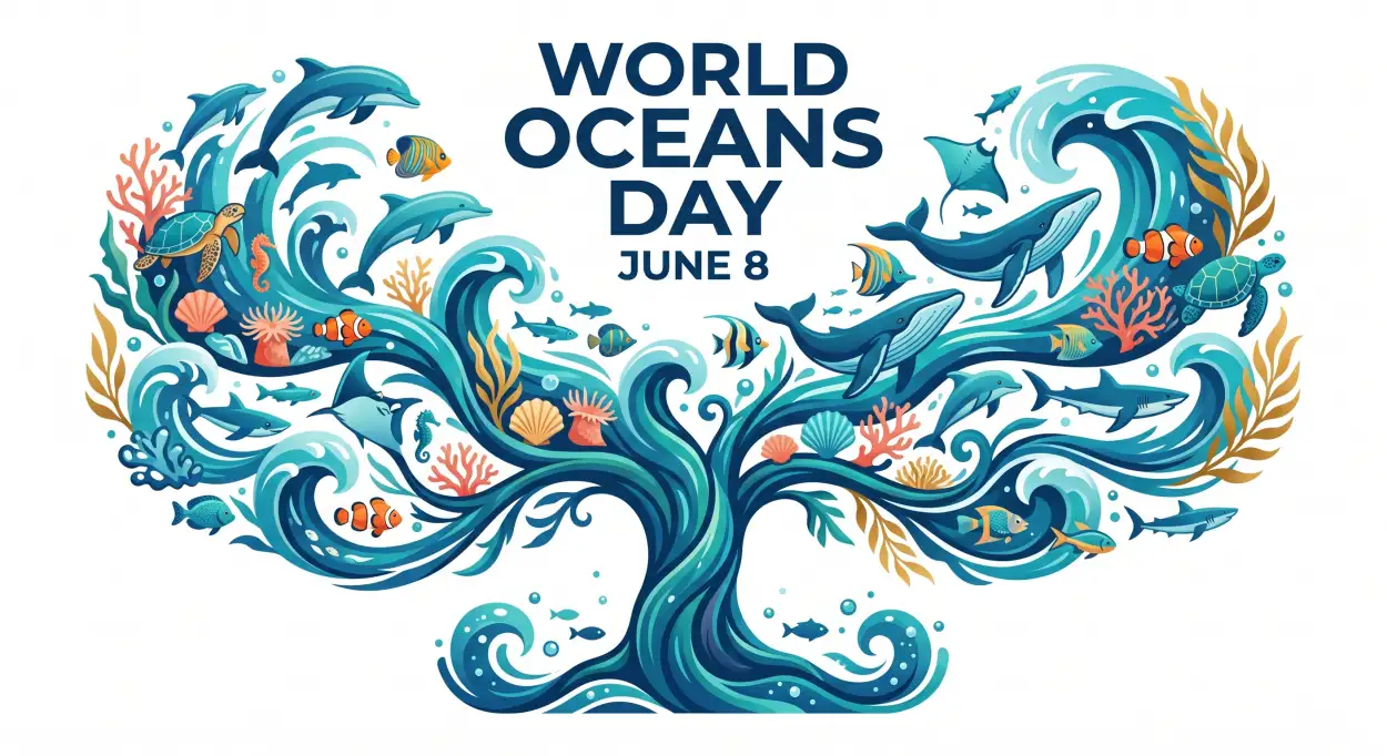 Free Download World Oceans Day Social Media Post For Facebook Instagram And Pinterest Sharing - High Quality World Oceans Day Social Media Post Image