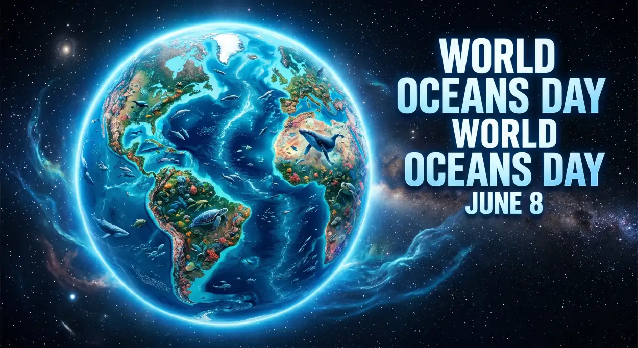 Free Download World Oceans Day Social Media Post For Twitter X - High Quality World Oceans Day Social Media Post Image