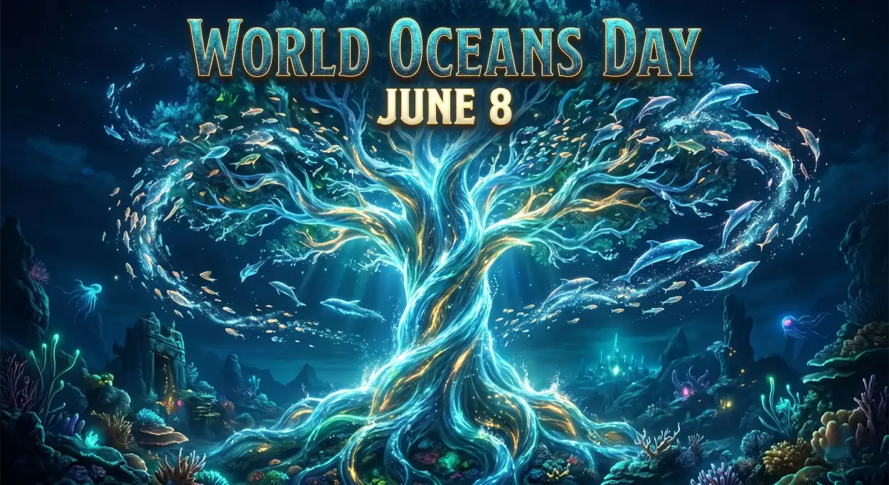 Free Download World Oceans Day Social Media Post Free Download - High Quality World Oceans Day Social Media Post Image