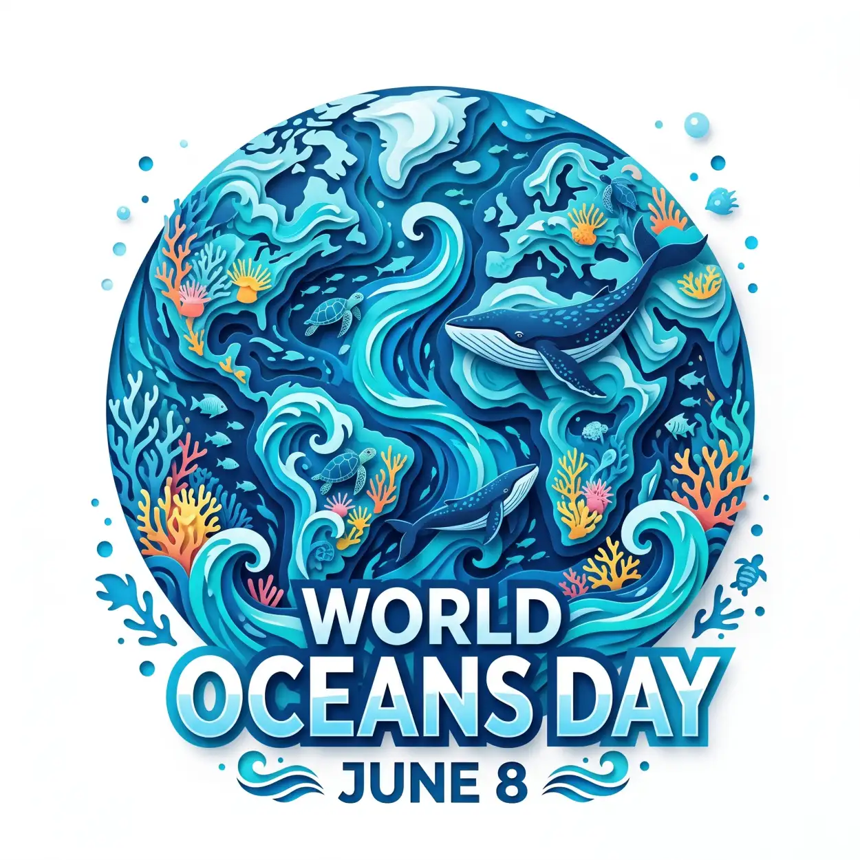 Free Download World Oceans Day Social Media Post Ideas - High Quality World Oceans Day Social Media Post Image