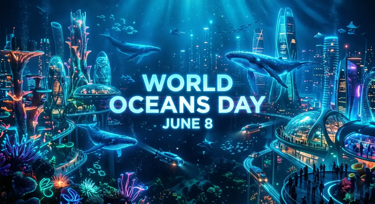 Free Download World Oceans Day Social Media Post Modern Template - High Quality World Oceans Day Social Media Post Image