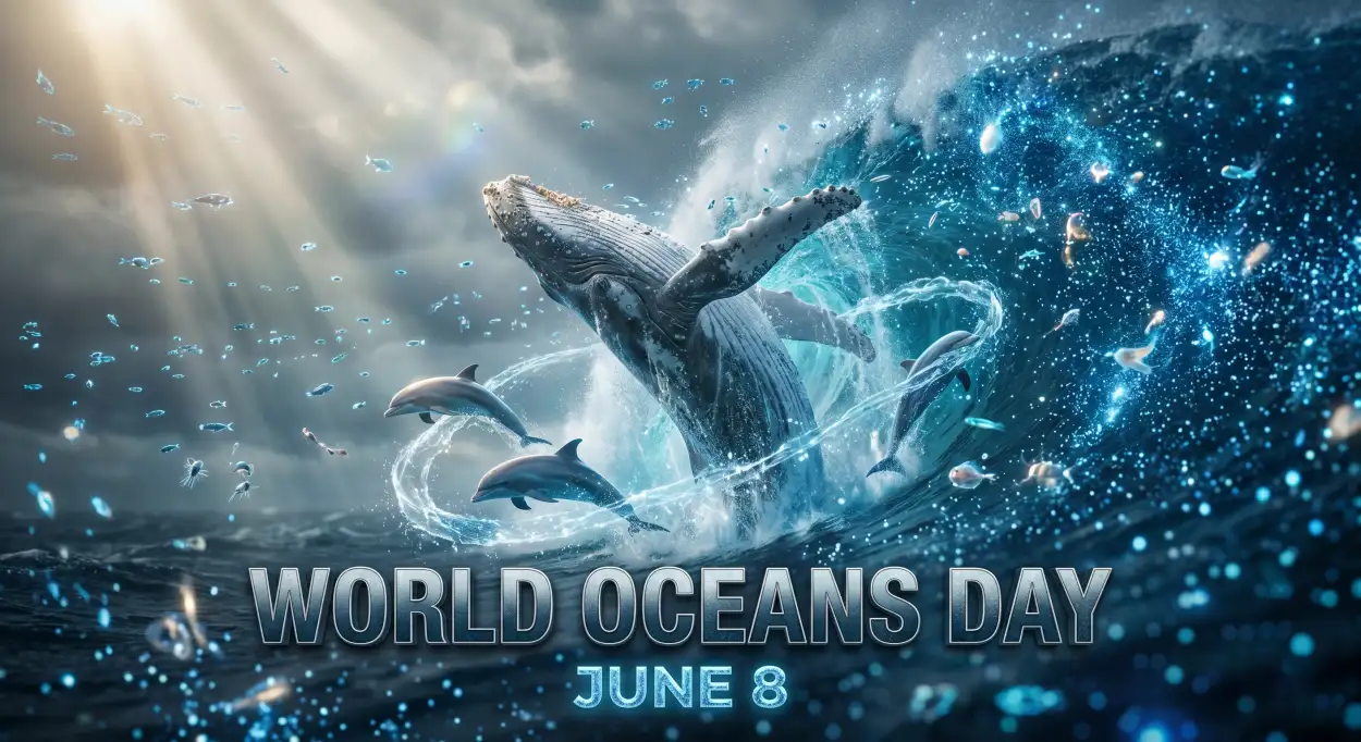 Free Download World Oceans Day Social Media Post Template Free - High Quality World Oceans Day Social Media Post Image