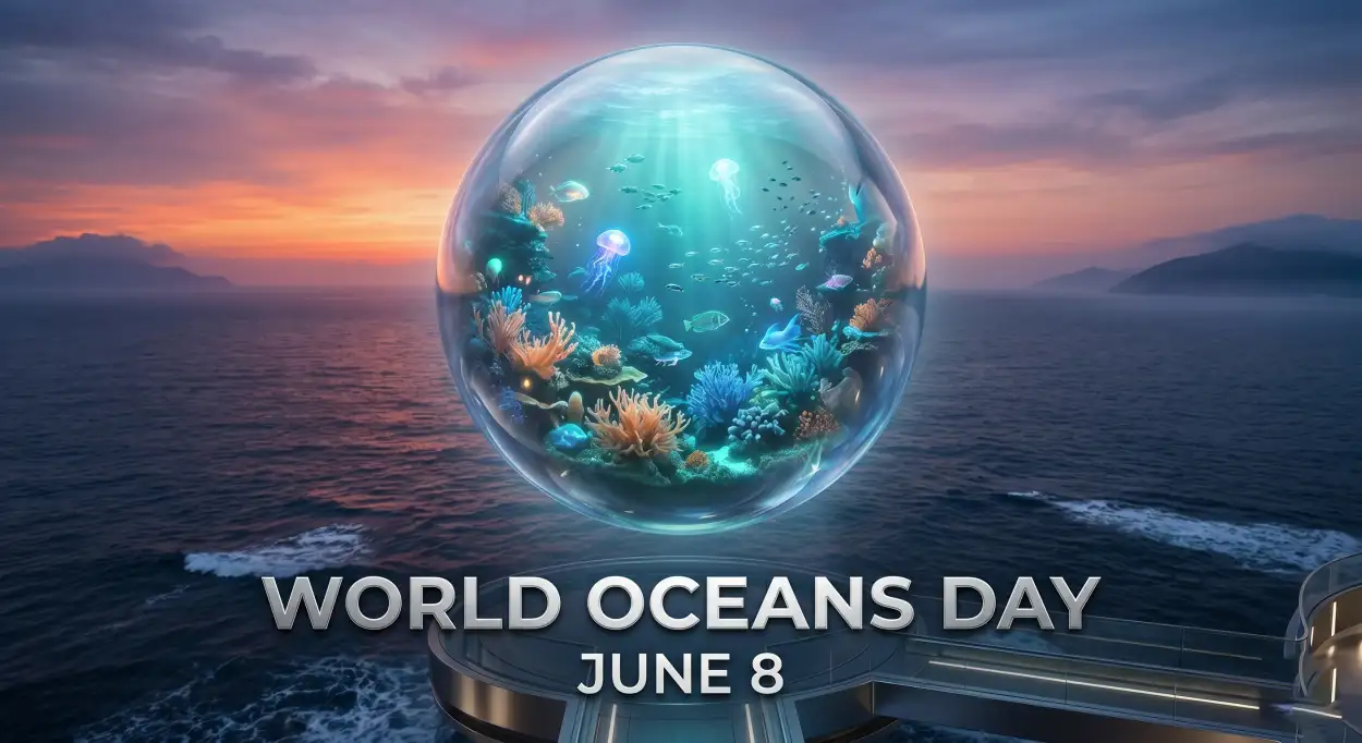 Free Download World Oceans Day Social Media Reel Ideas - High Quality World Oceans Day Social Media Post Image