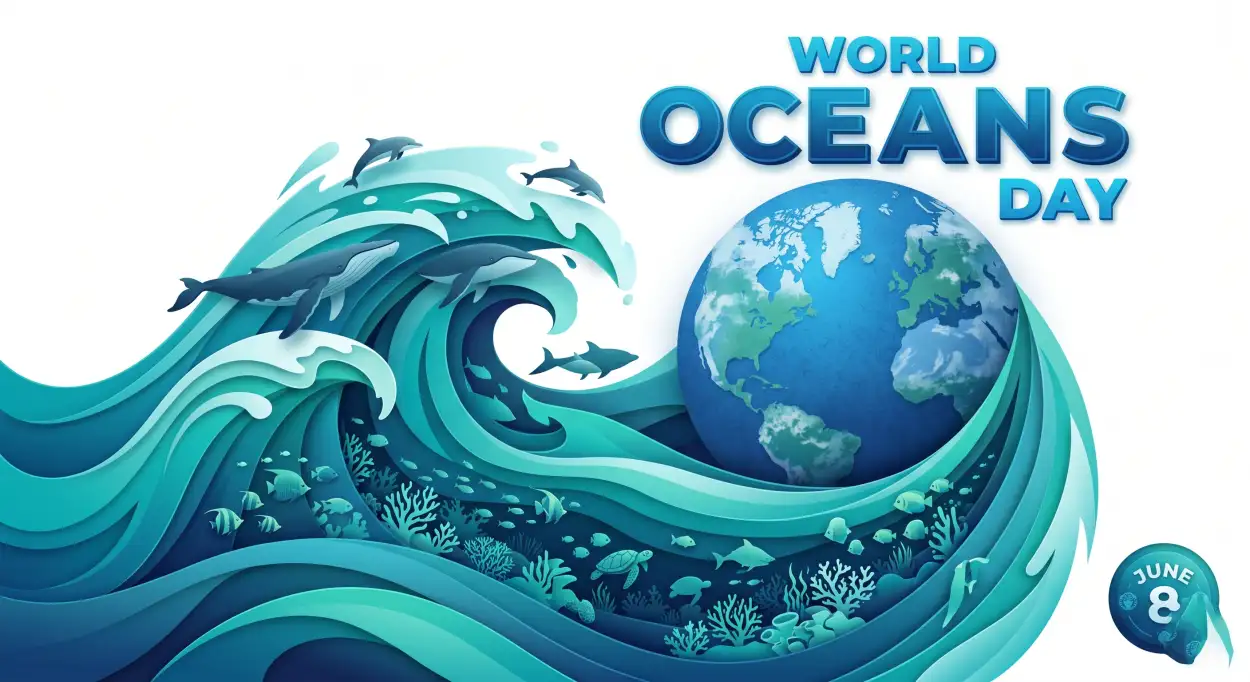 Free Download World Oceans Day Social Media Templates - High Quality World Oceans Day Social Media Post Image