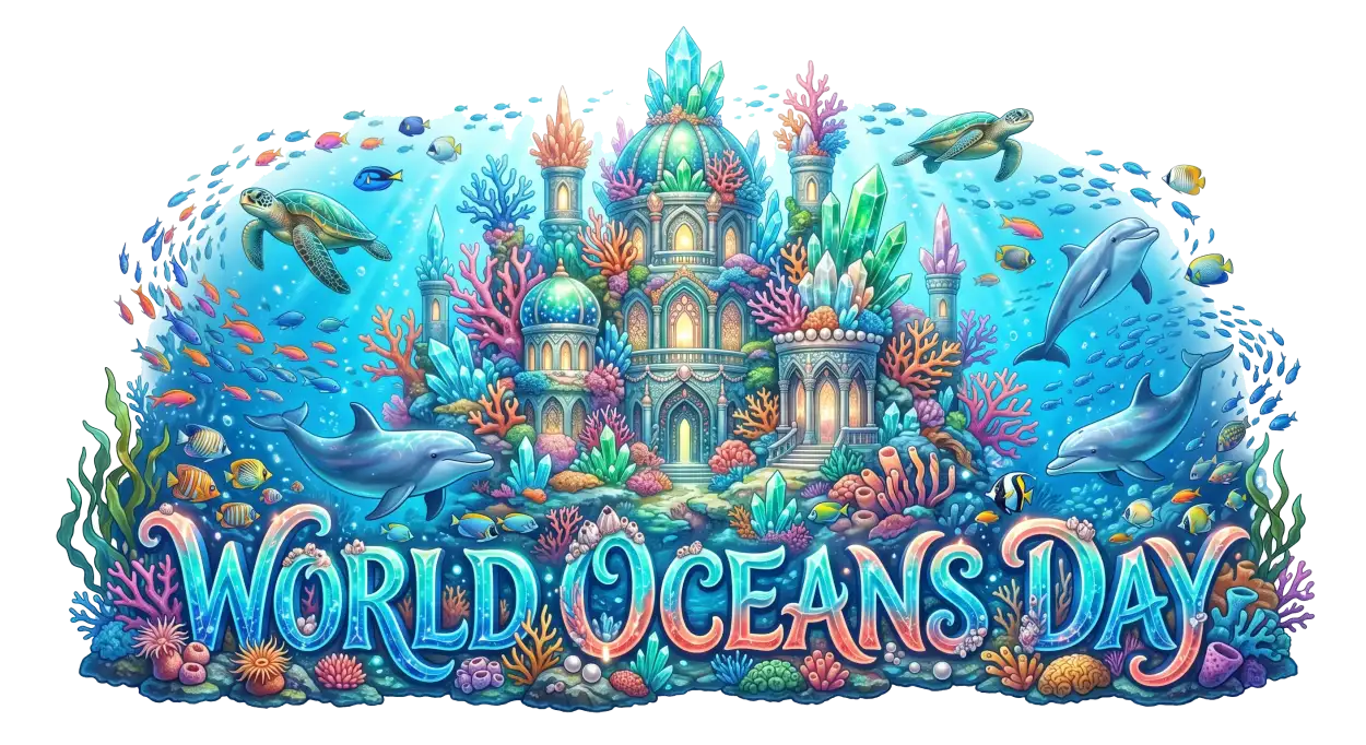 Free Download World Oceans Day Whatsapp Status Image Png - High Quality World Oceans Day Png Transparent PNG