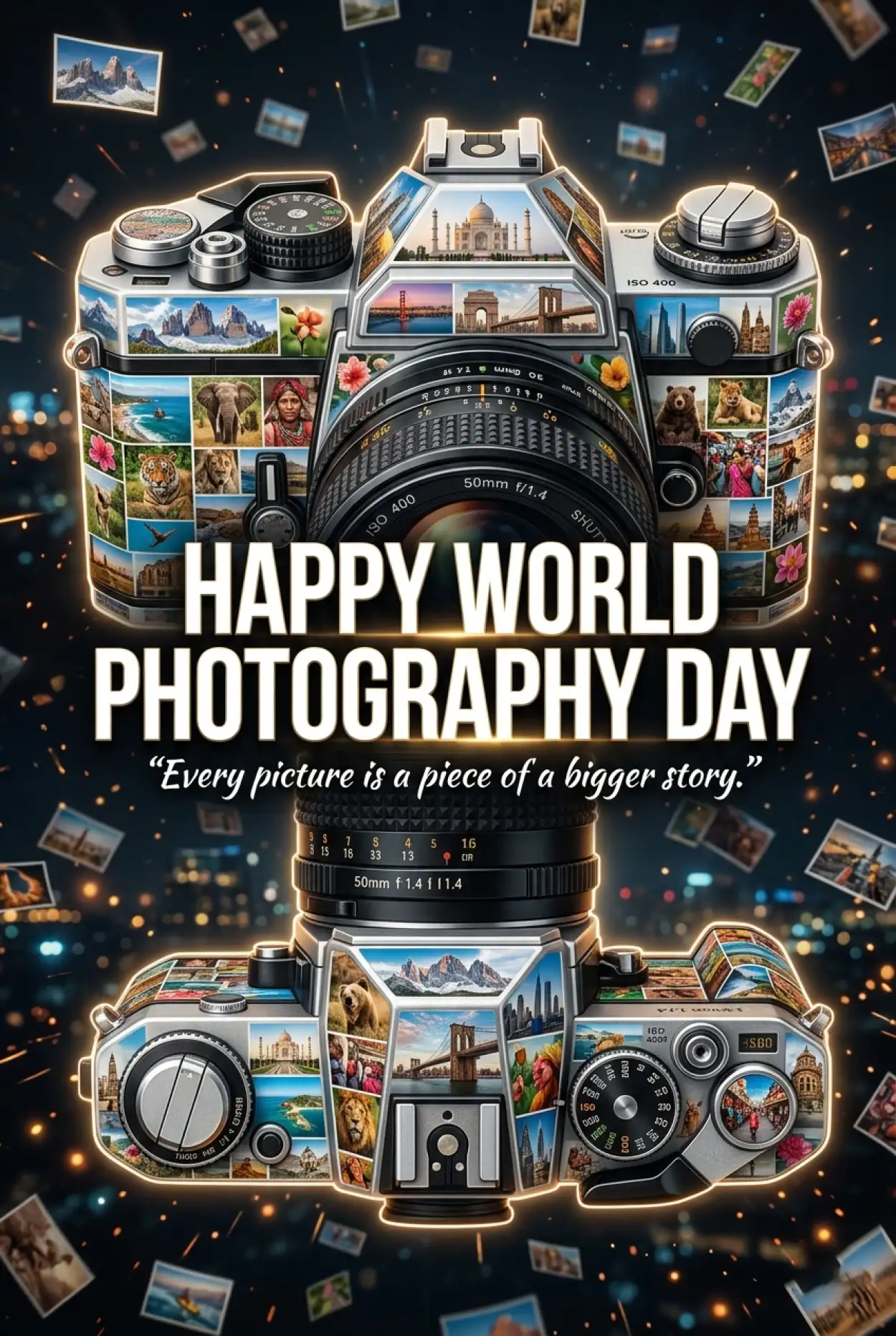 Free Download World Photography Day 2026 Digital Poster - High Quality World Photography Day 2026 Image