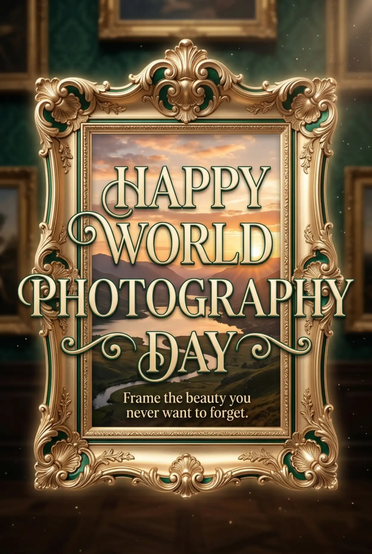 Free Download World Photography Day 2026 Photo Frame Png - High Quality World Photography Day 2026 Transparent PNG