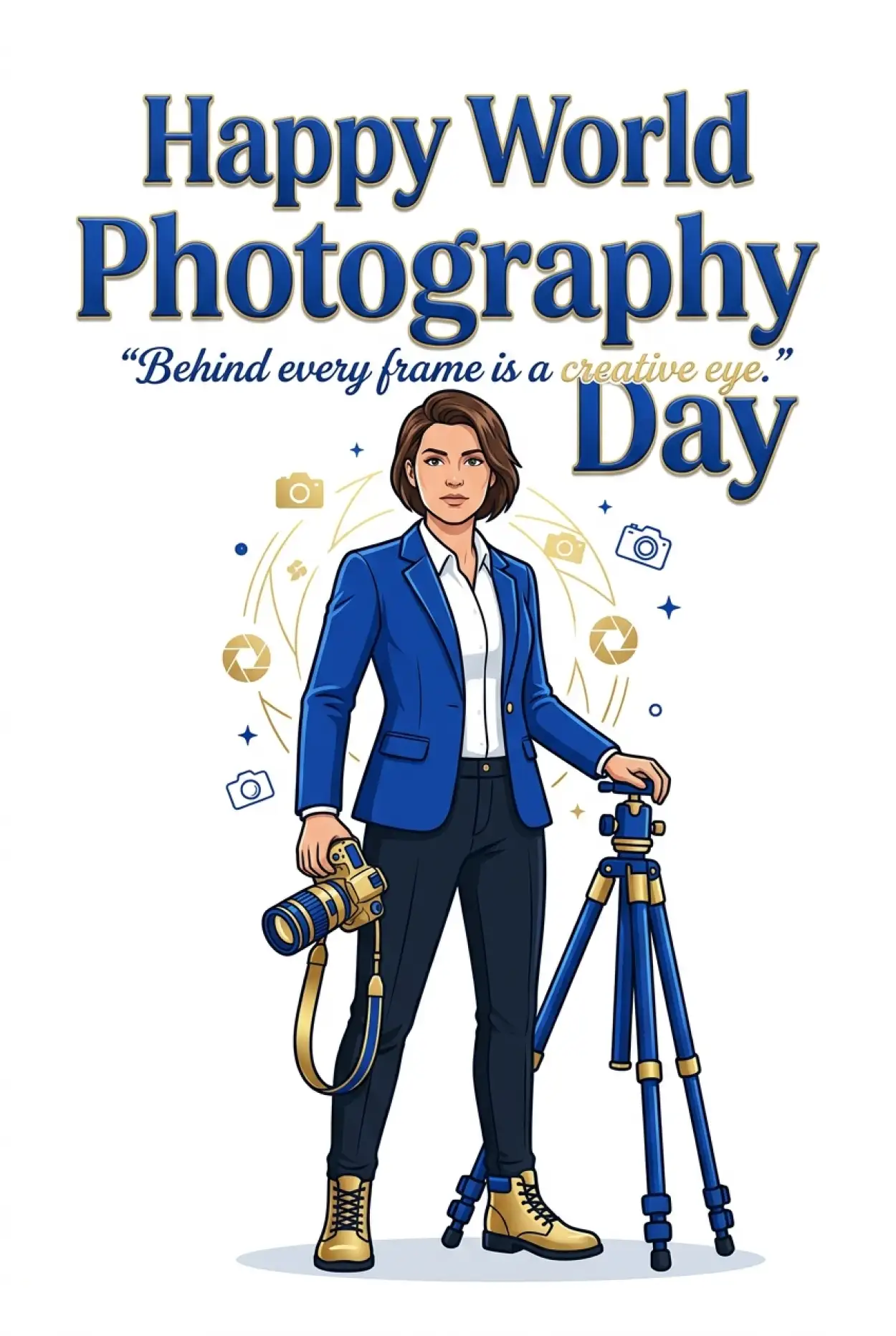 Free Download World Photography Day 2026 Photographer Illustration - High Quality World Photography Day 2026 Image