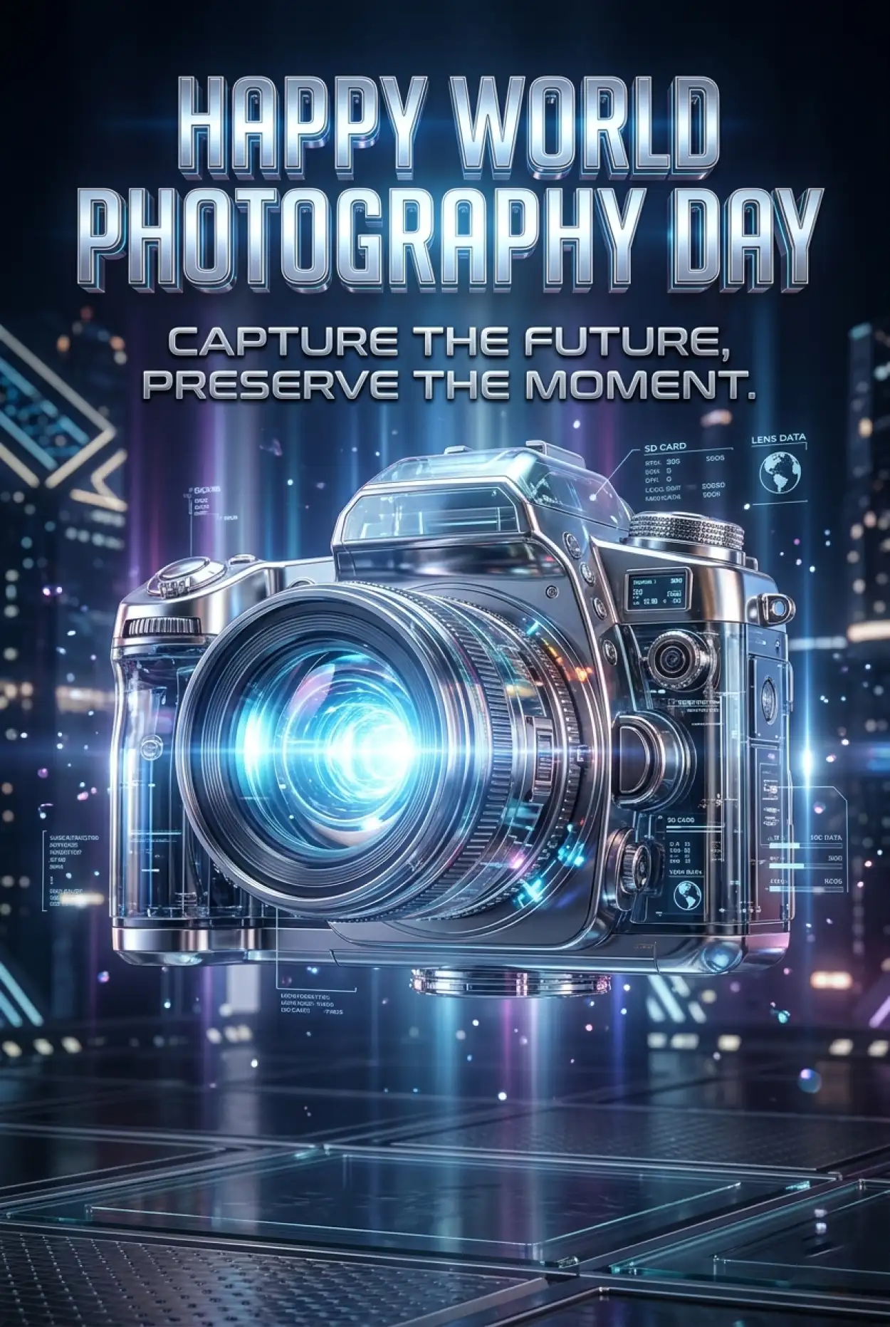 Free Download World Photography Day 2026 Professional Photography Poster - High Quality World Photography Day 2026 Image