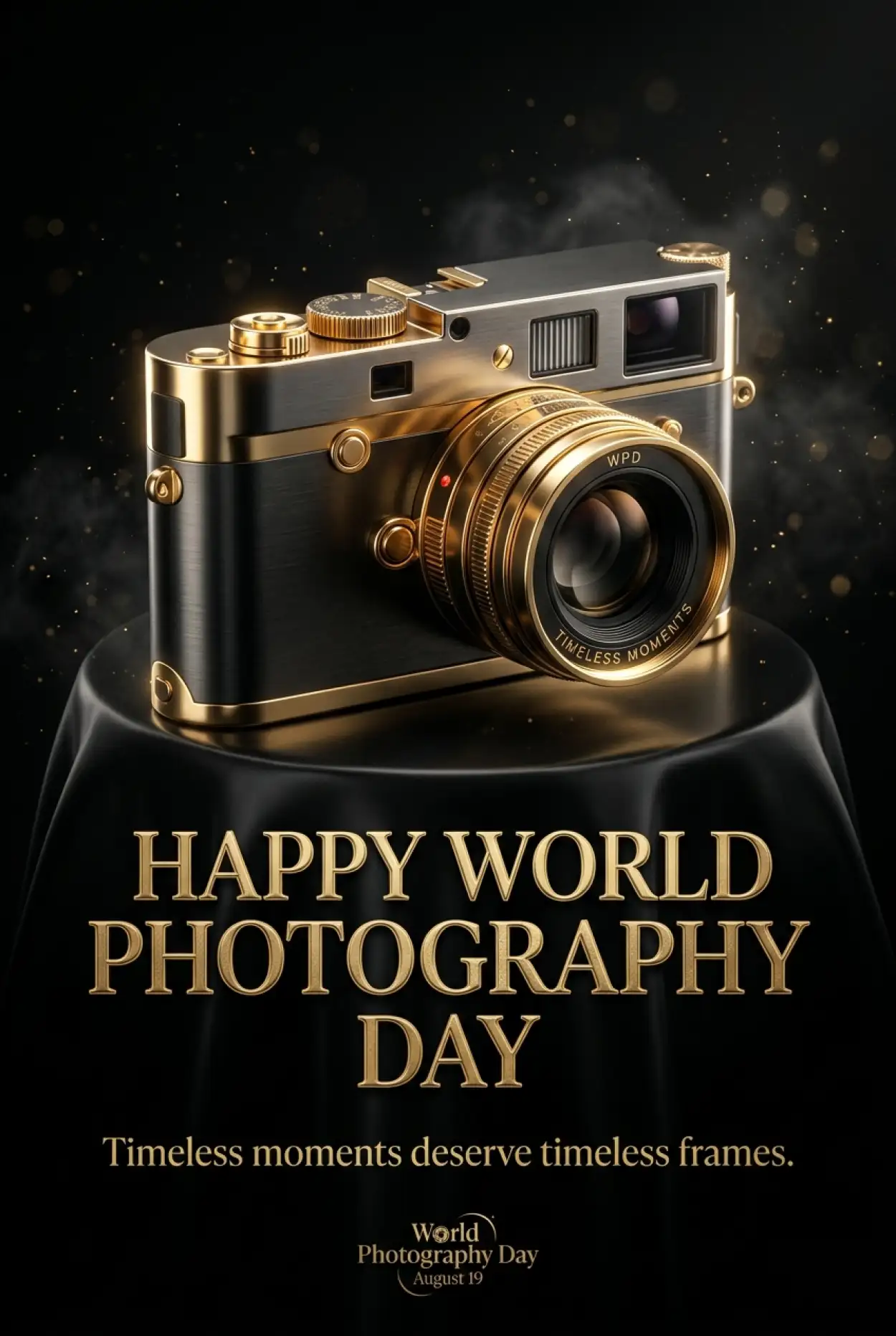Free Download World Photography Day 2026 Realistic Camera Image - High Quality World Photography Day 2026 Image