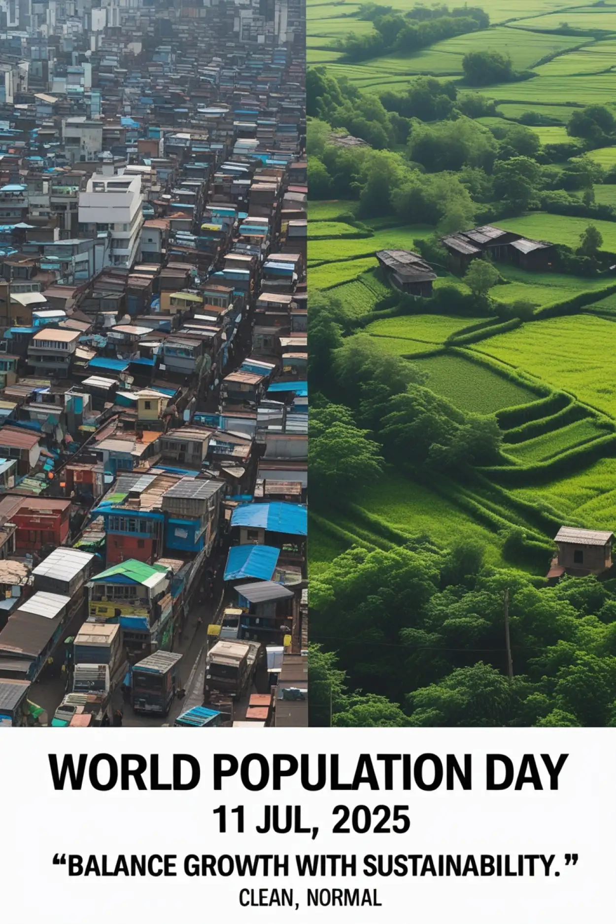 Free Download World Population Day 2025 Theme And Slogan - High Quality World Population Day Background