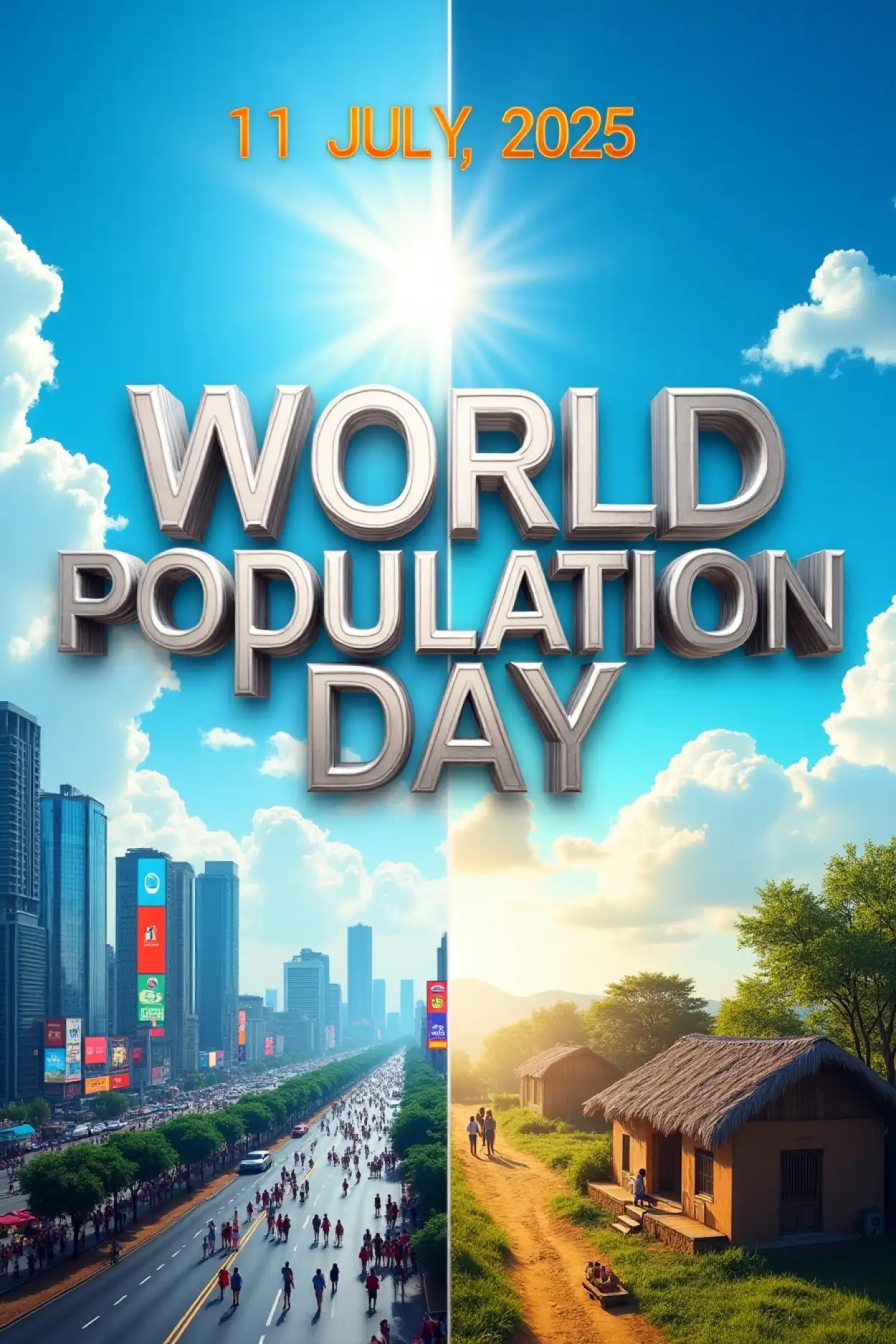 world population day 2025 theme design