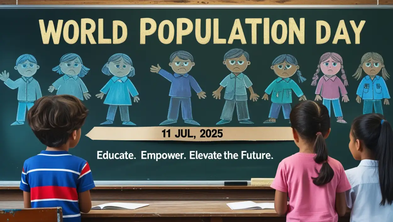 World Population Day 2025 Theme For Students - Royalty Free World Population Day Image | Pngmagic Free Download World Population Day 2025 Theme For Students - High Quality World Population Day Background