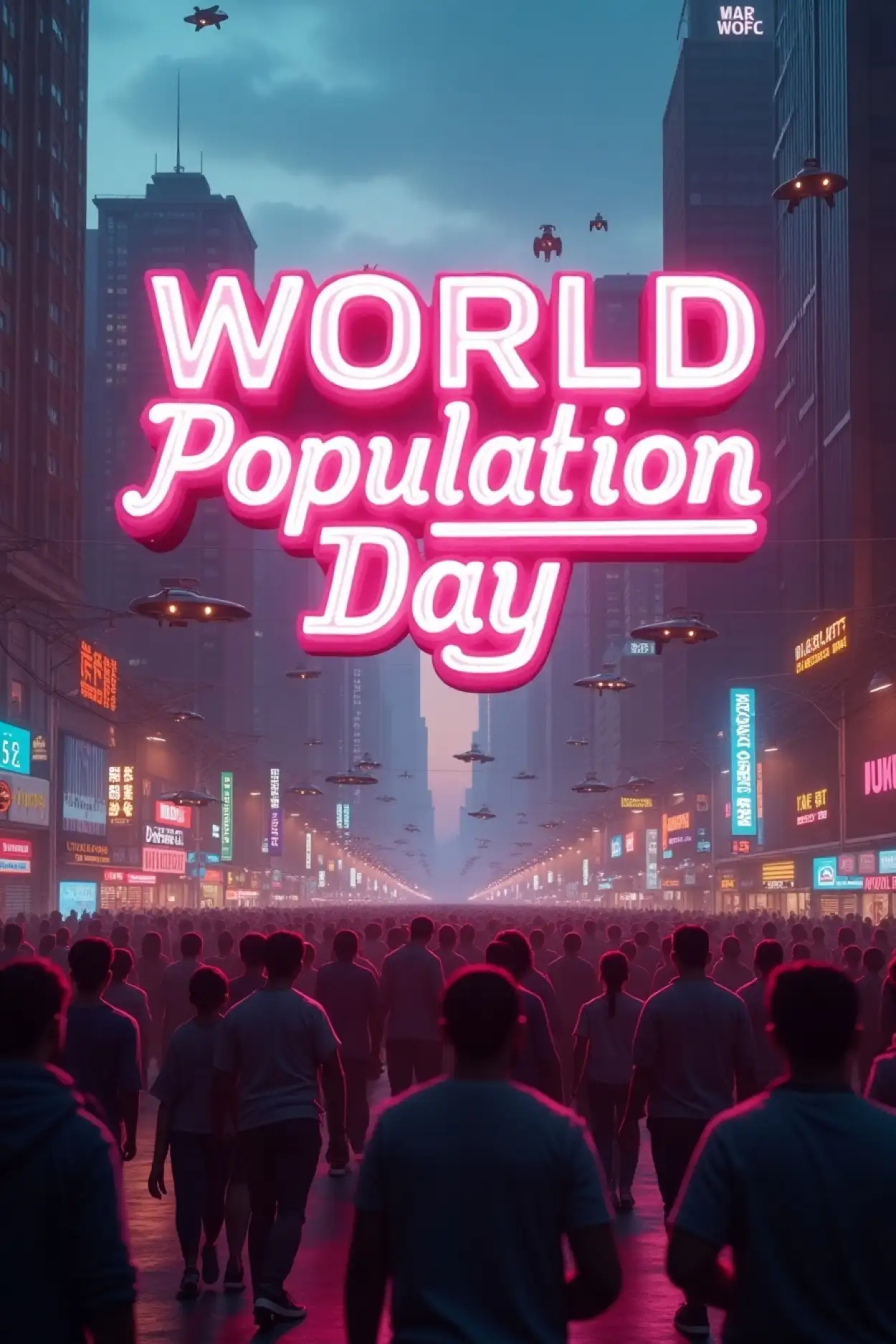 Free Download World Population Day HD Wallpaper 2025 - High Quality World Population Day Background