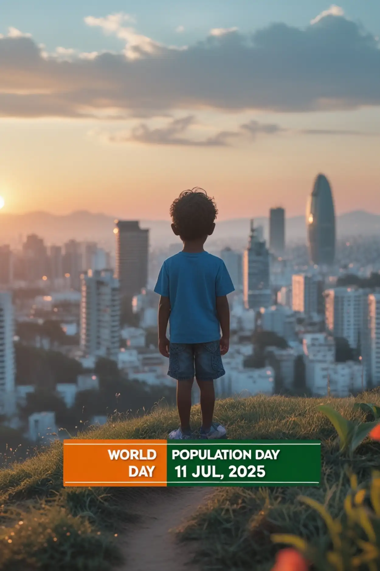 Free Download World Population Day Poster Template - High Quality World Population Day Background