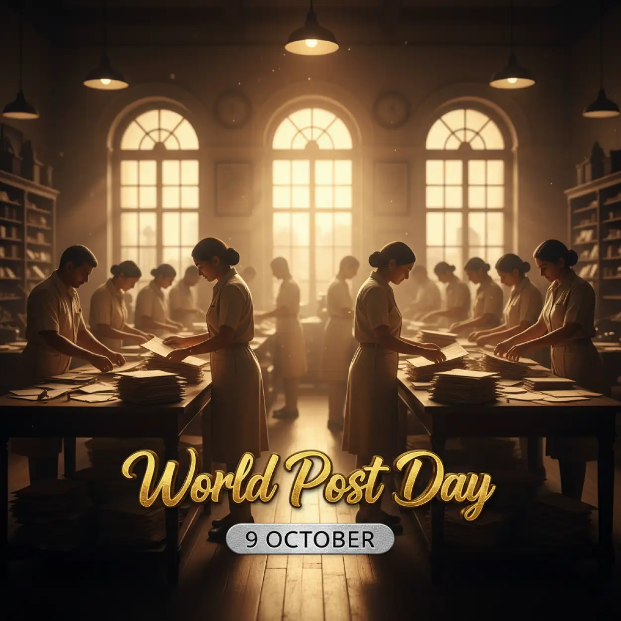 creative world post day banner ideas